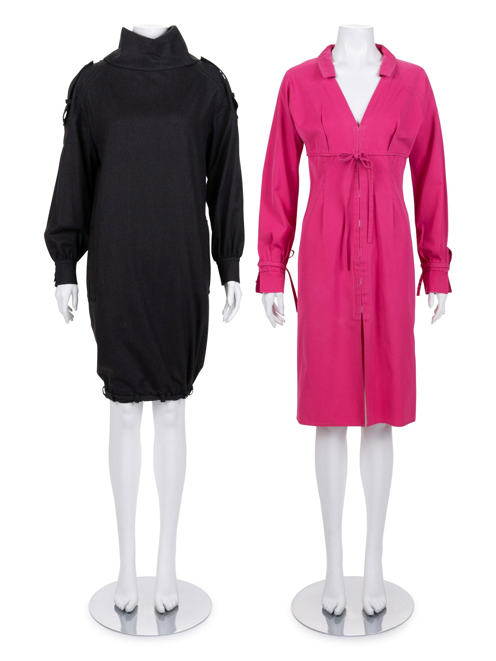 Two Yves Saint Laurent Shirt Dresses, 1990-2000s (1 of 7)