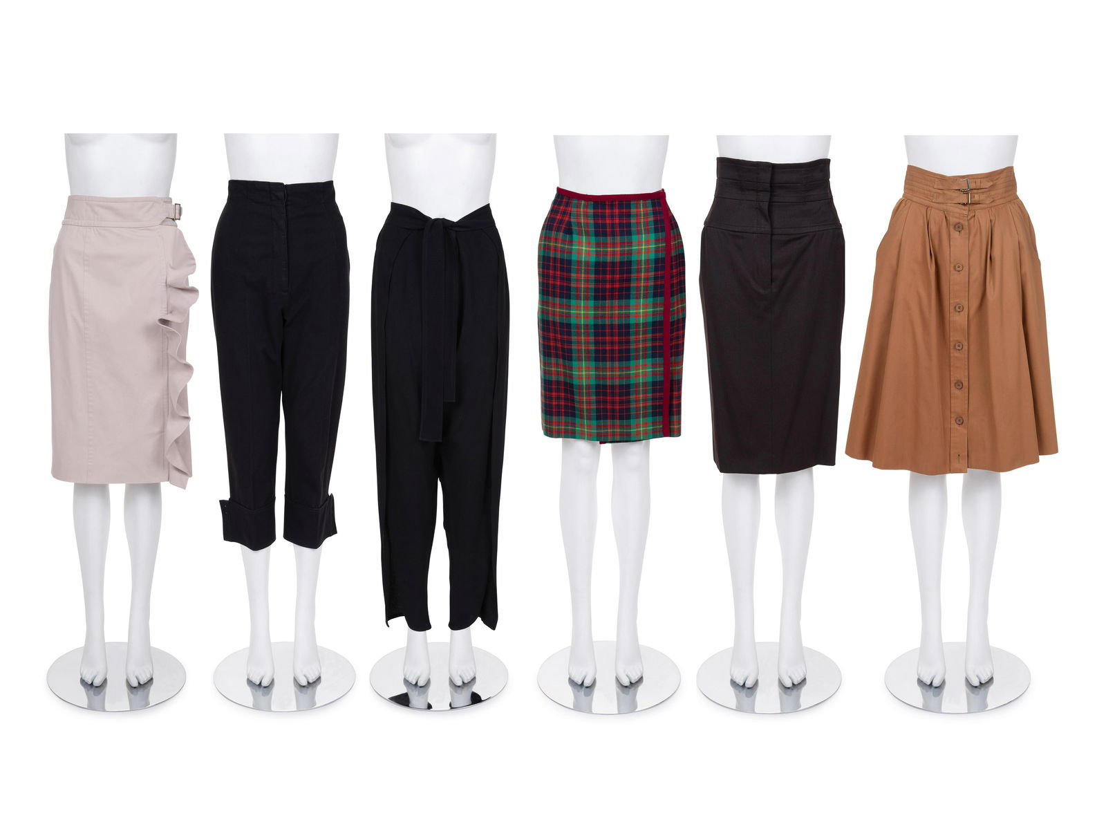Six Yves Saint Laurent Pants and Skirts, 1990-2000s (1 of 6)