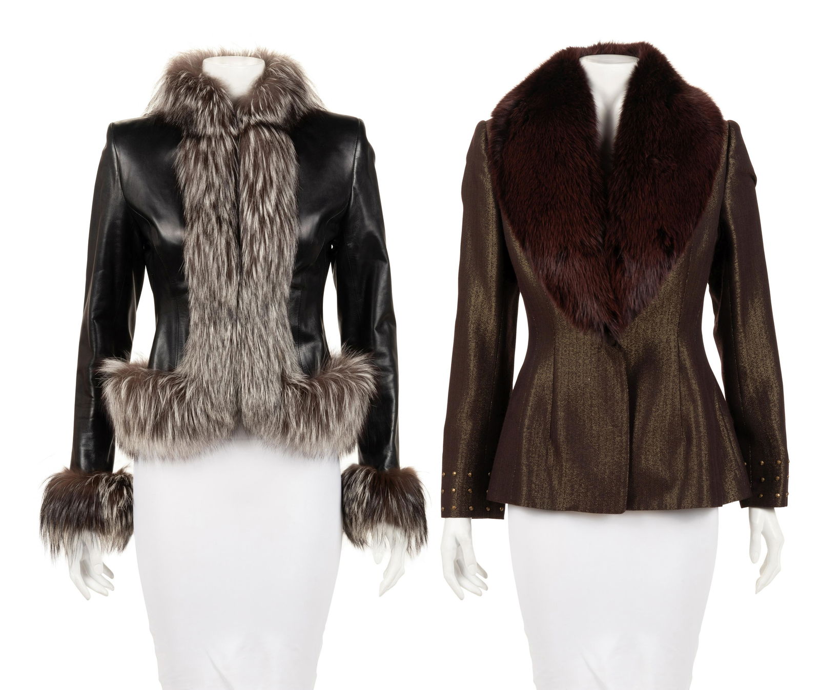 Two Fur-Trimmed Coats: One Badgley Mischka and One (1 of 7)