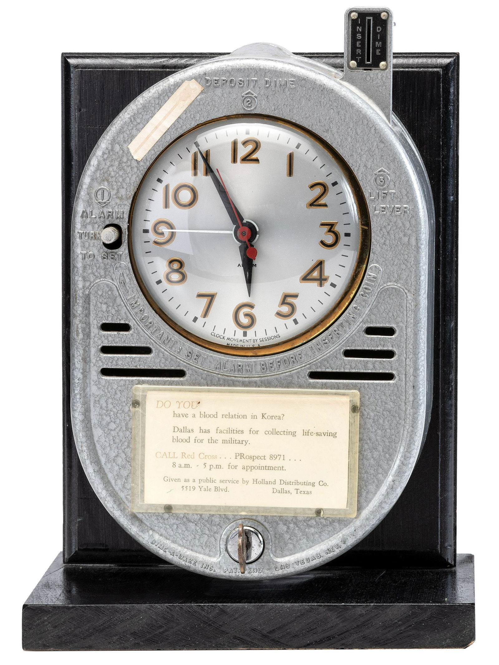 A Dime-A-Wake Ten Cent Electric Alarm Clock (1 of 4)