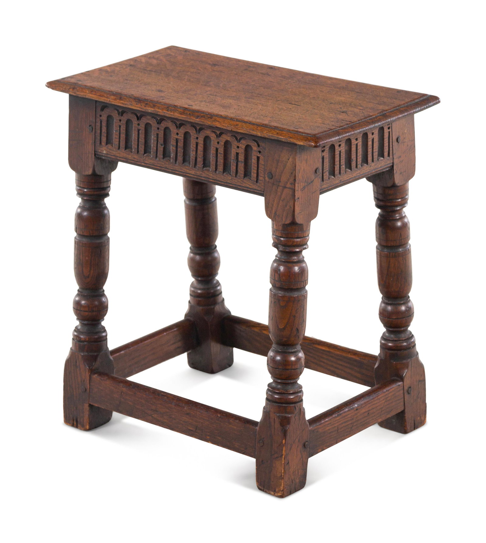 A William and Mary Carved Oak Joint Stool (1 of 2)
