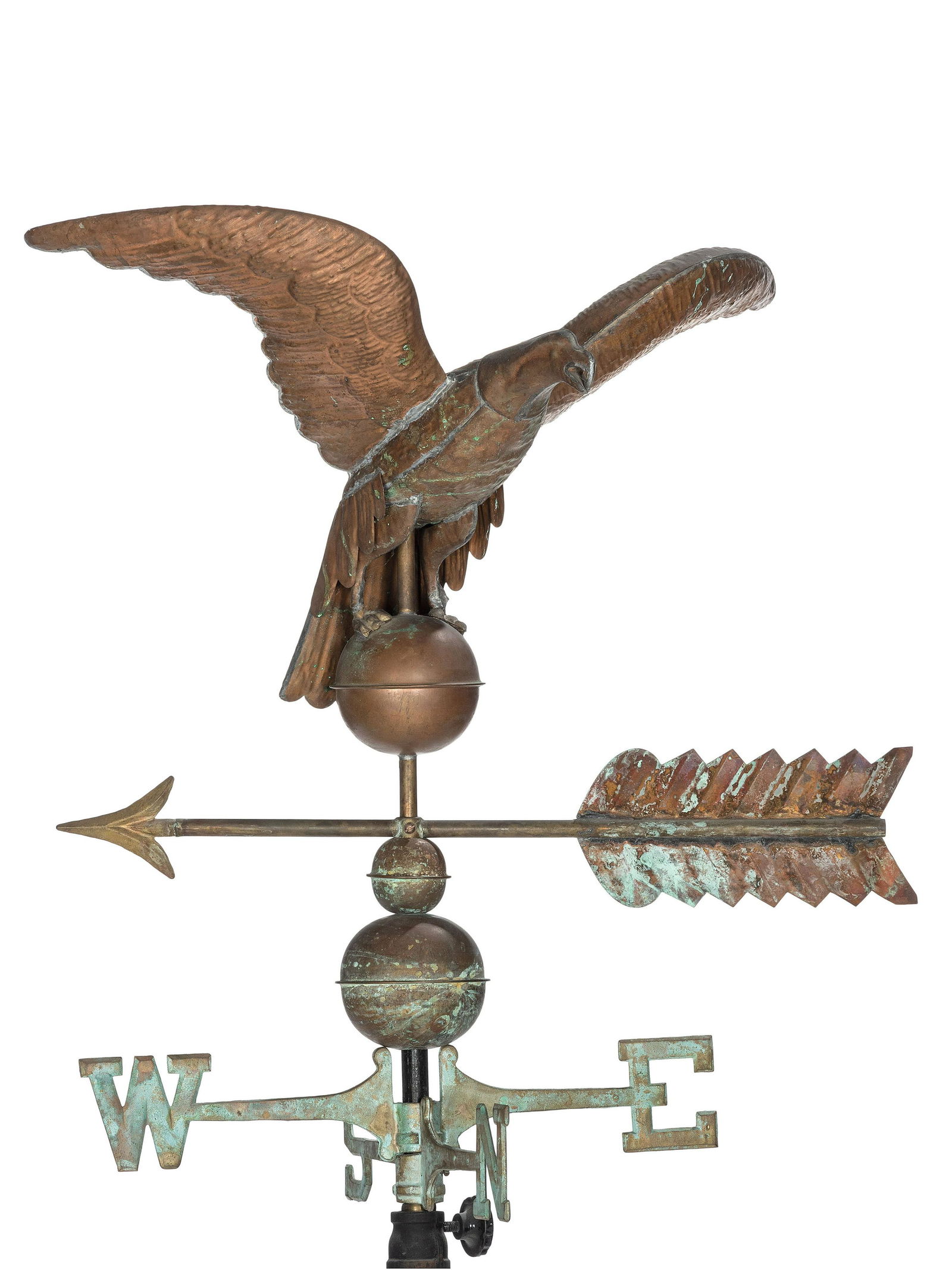 A Molded Copper SeagullForm Weathervane on Stand (0572) on Mar 11