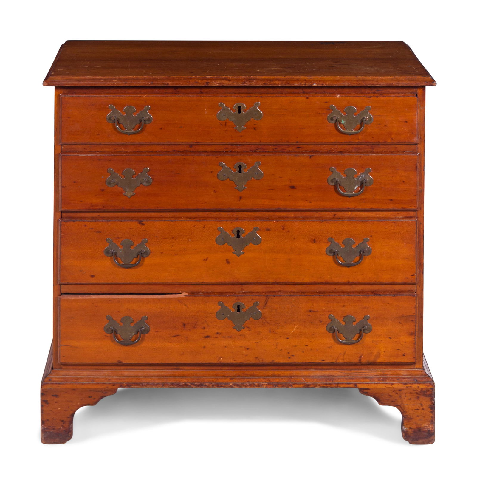 A Chippendale Style Cherry Chest of Drawers (1 of 2)