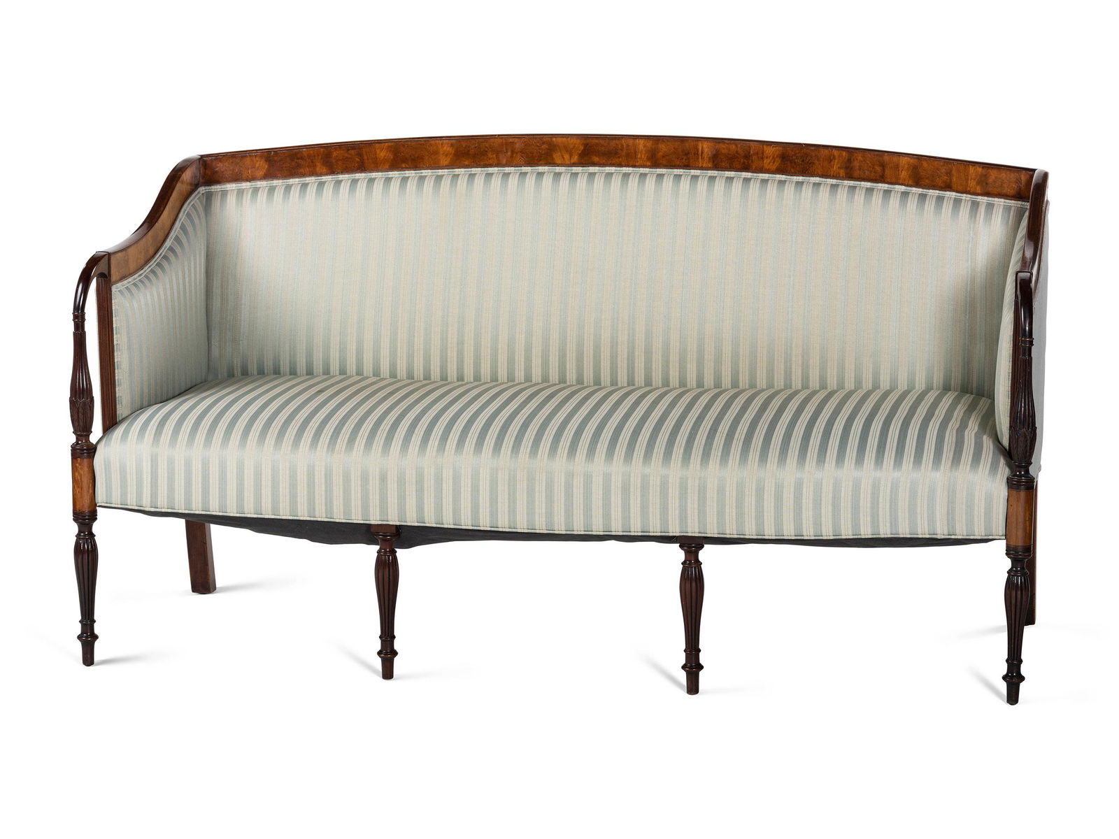 A Late Federal Carved Mahogany Settee (1 of 4)