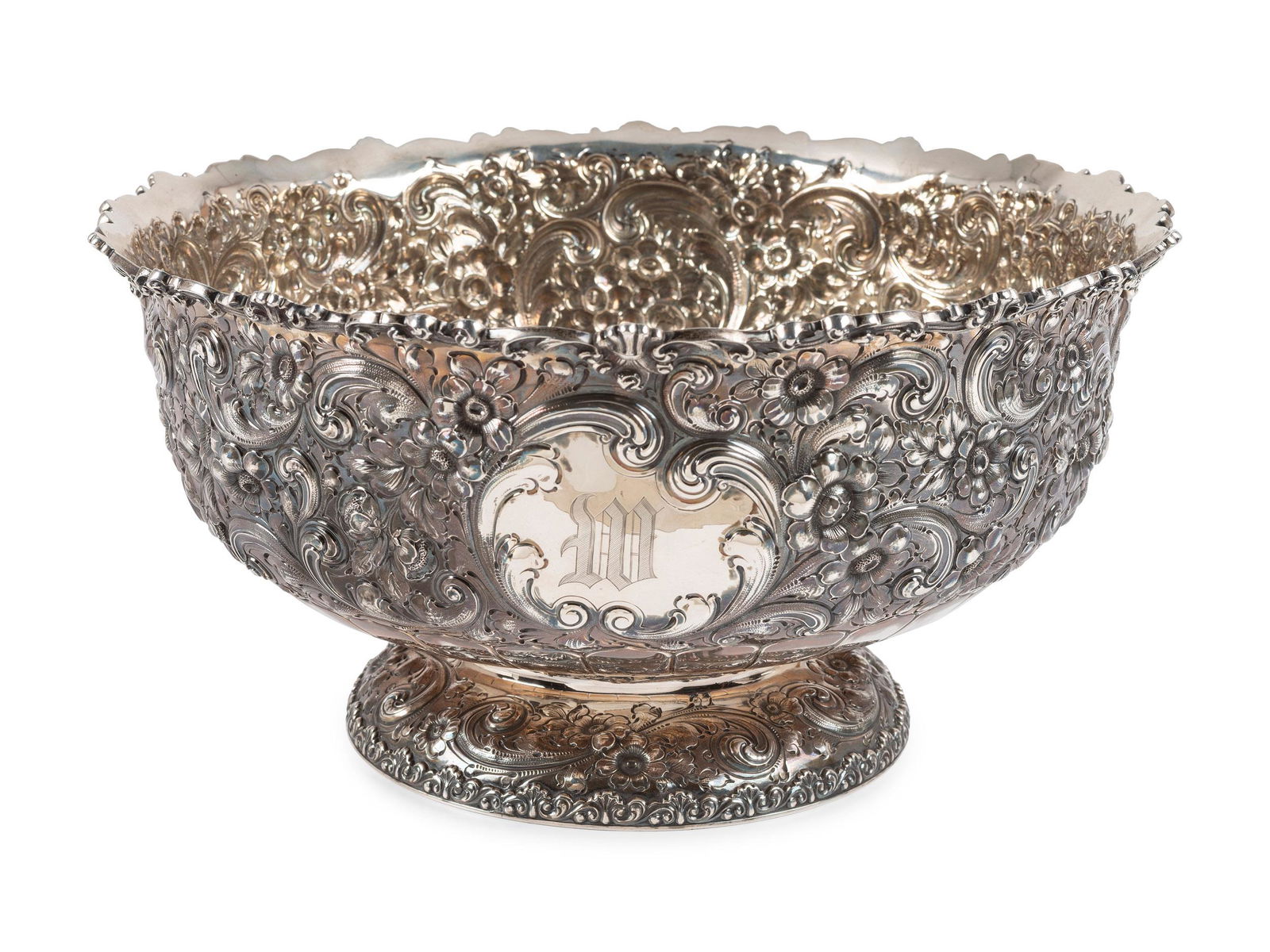 A Dominick & Haff Repousse Silver Punchbowl  (1 of 7)