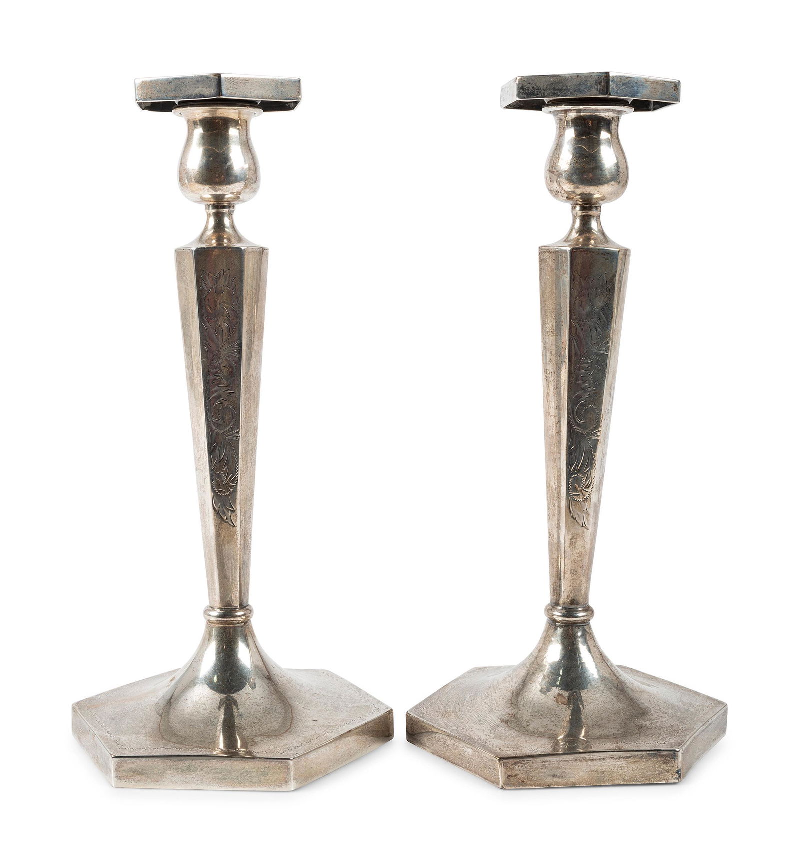 A Pair of American Silver Candlesticks (1 of 4)