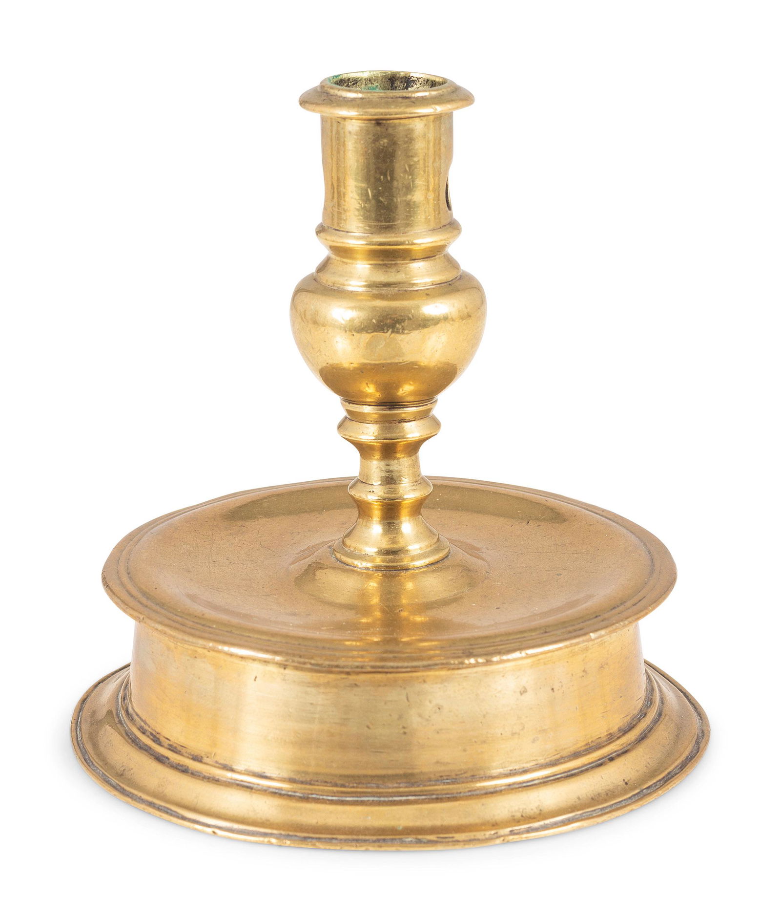 A Continental Cast Brass Capstan Candlestick (1 of 2)