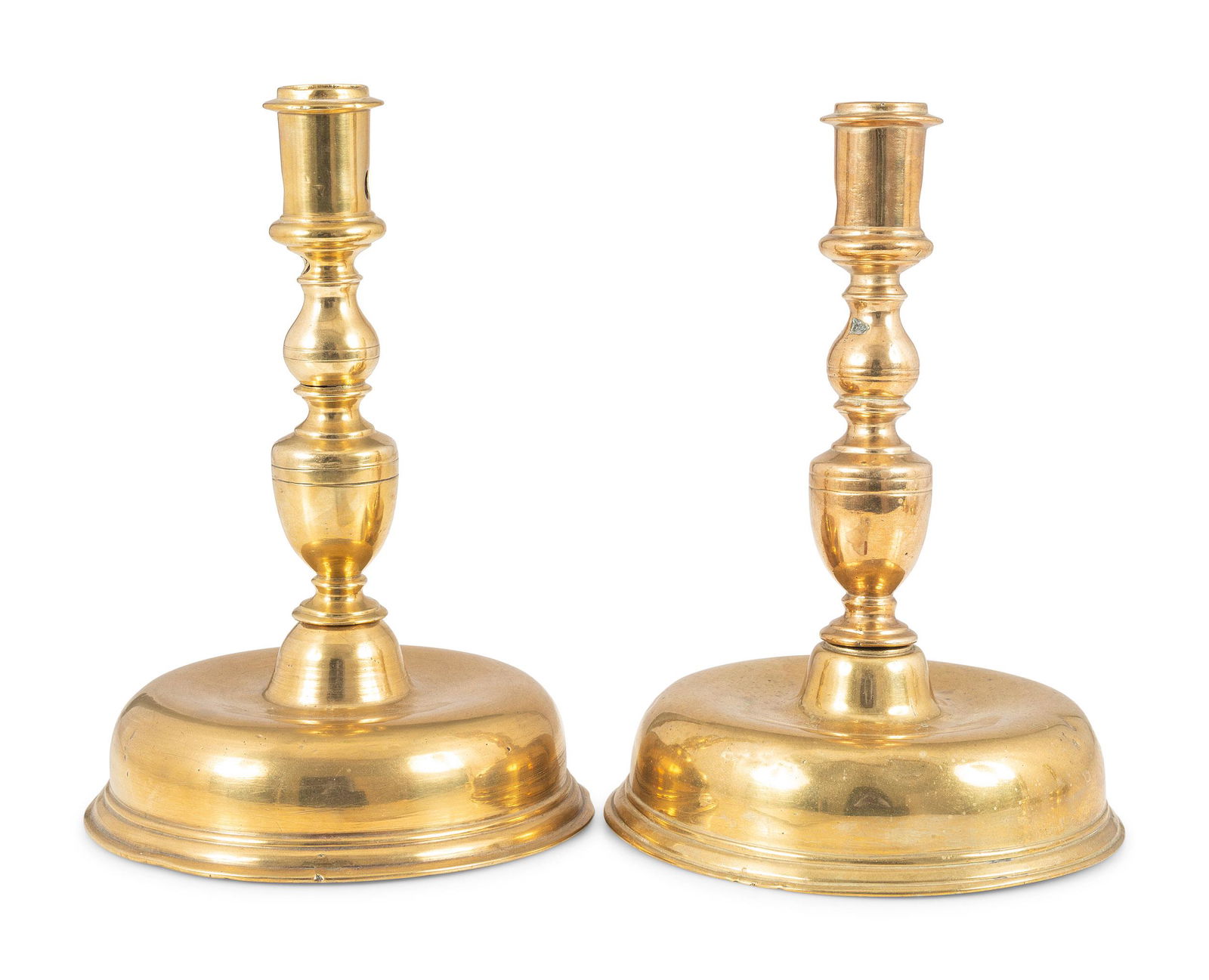 A Matched Pair of Continental Bell-Bottom Brass (1 of 2)