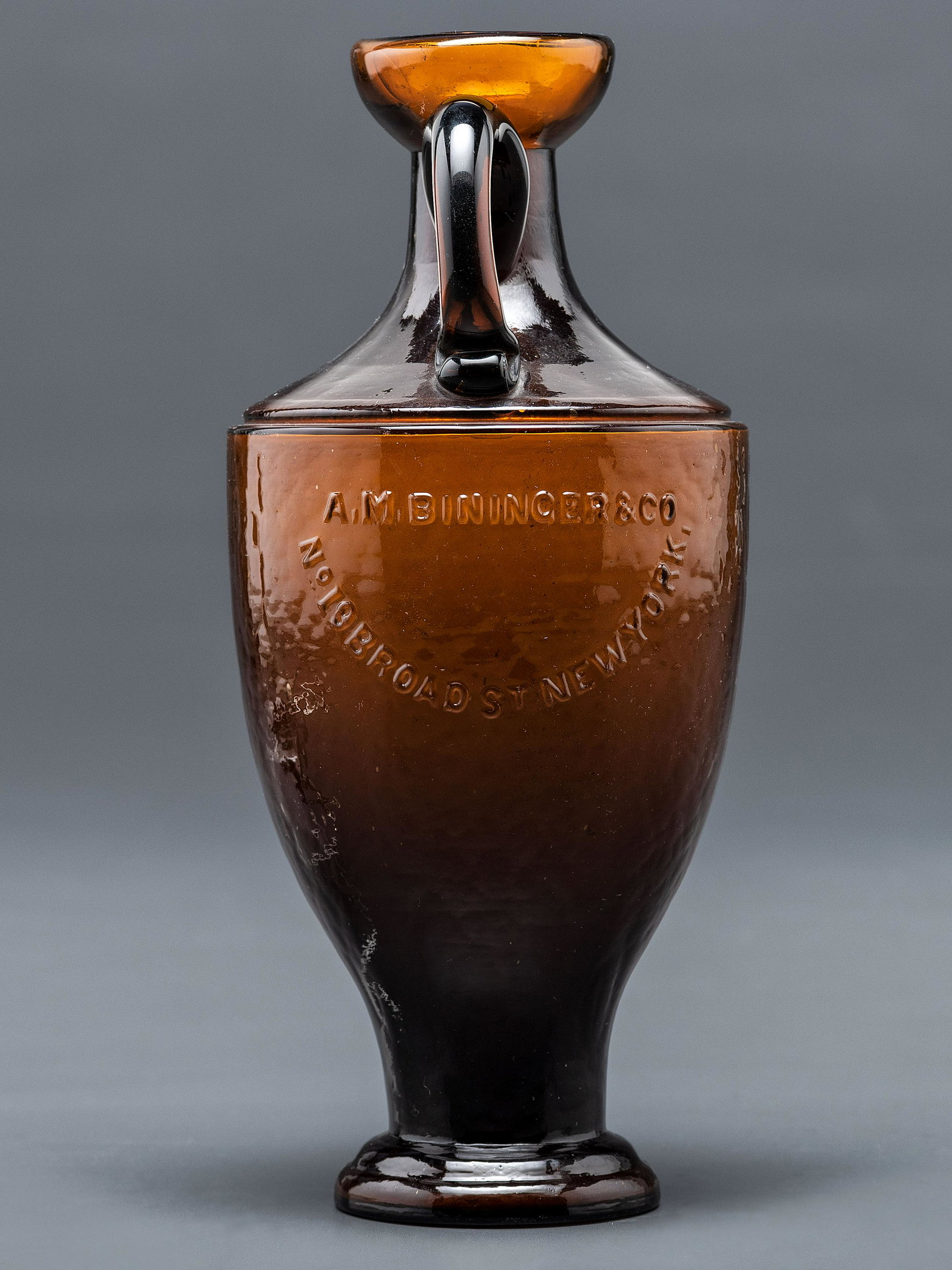 A New York Mold-Blown Amber Bottle (1 of 5)