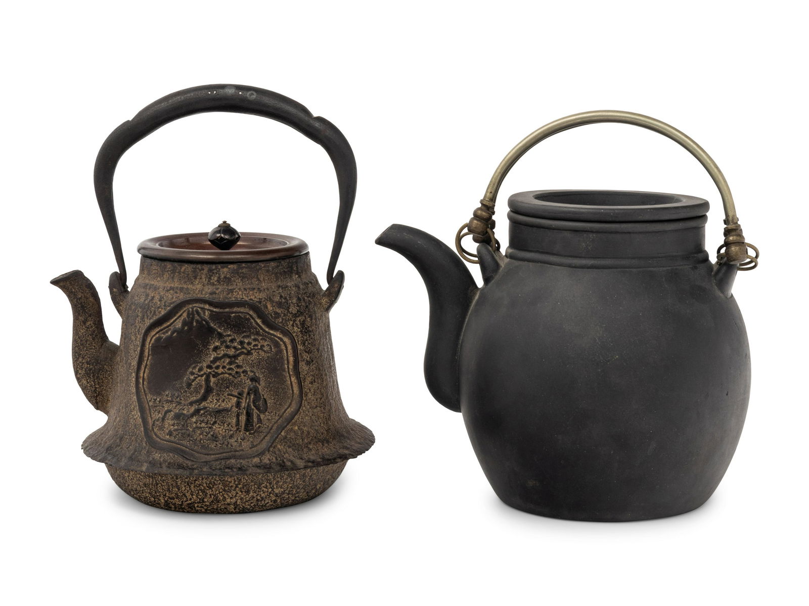 Two Chinese and Japanese Teapots Height: 6 1/4 in., 16 cm. (1 of 3)