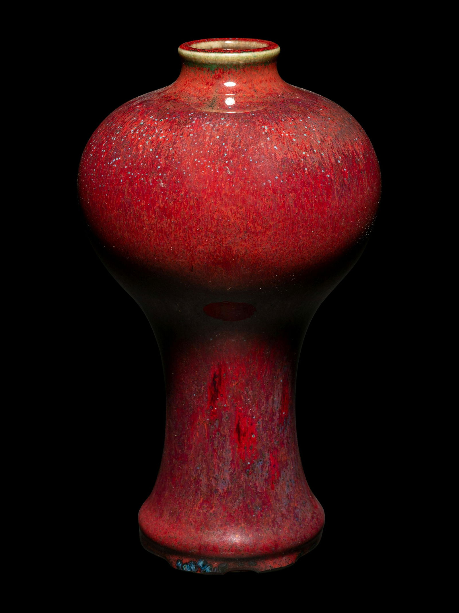 Two Japanese Monochrome Glazed Porcelain Wares Height 8 1/4 in., 21 cm. (1 of 6)