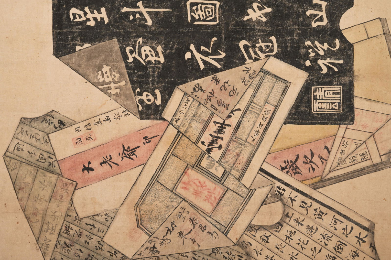 Zhang Xianting Image: 72 1/2 x 17 1/2 in., 184.2 x 44.5 cm.: Zhang Xianting (Chinese, 1863-1924) Bapo ink and color on paper, hand scroll signed with inscription and two artist seals, Zhang Ruitu yin, Xianting. 張獻廷 （清，1