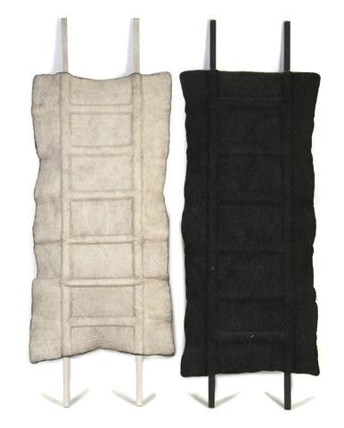 Joan Livingston, 20th Century, Night Ladders: Joan Livingston 20th Century Night Ladders felt and wax Height 103 inches. Property from the Collection of Irma Ecksel, Nashville, Tennessee