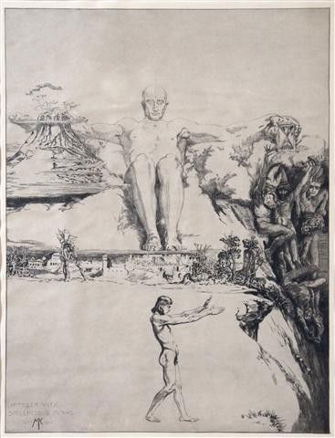 Max Klinger, (German, 1857-1920), Integer Vitae, p: Max Klinger (German, 1857-1920) Integer Vitae, pl.1 (from Vom Tode) etching 15 1/4 x 11 3/4 inches.