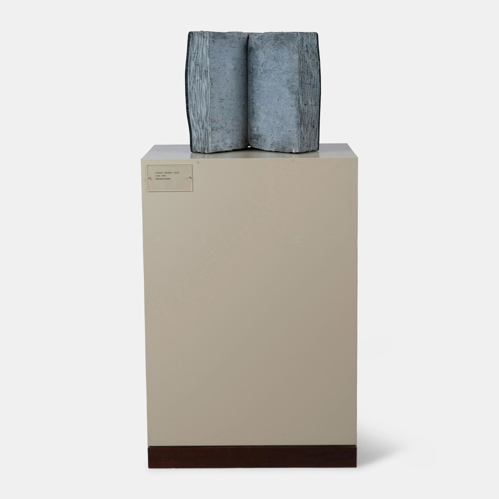 Wolfgang and Anna Maria Kubach-Wilmsen (German, 1936-2007 |  German, b. 1937) Corner-Book (1 of 6)