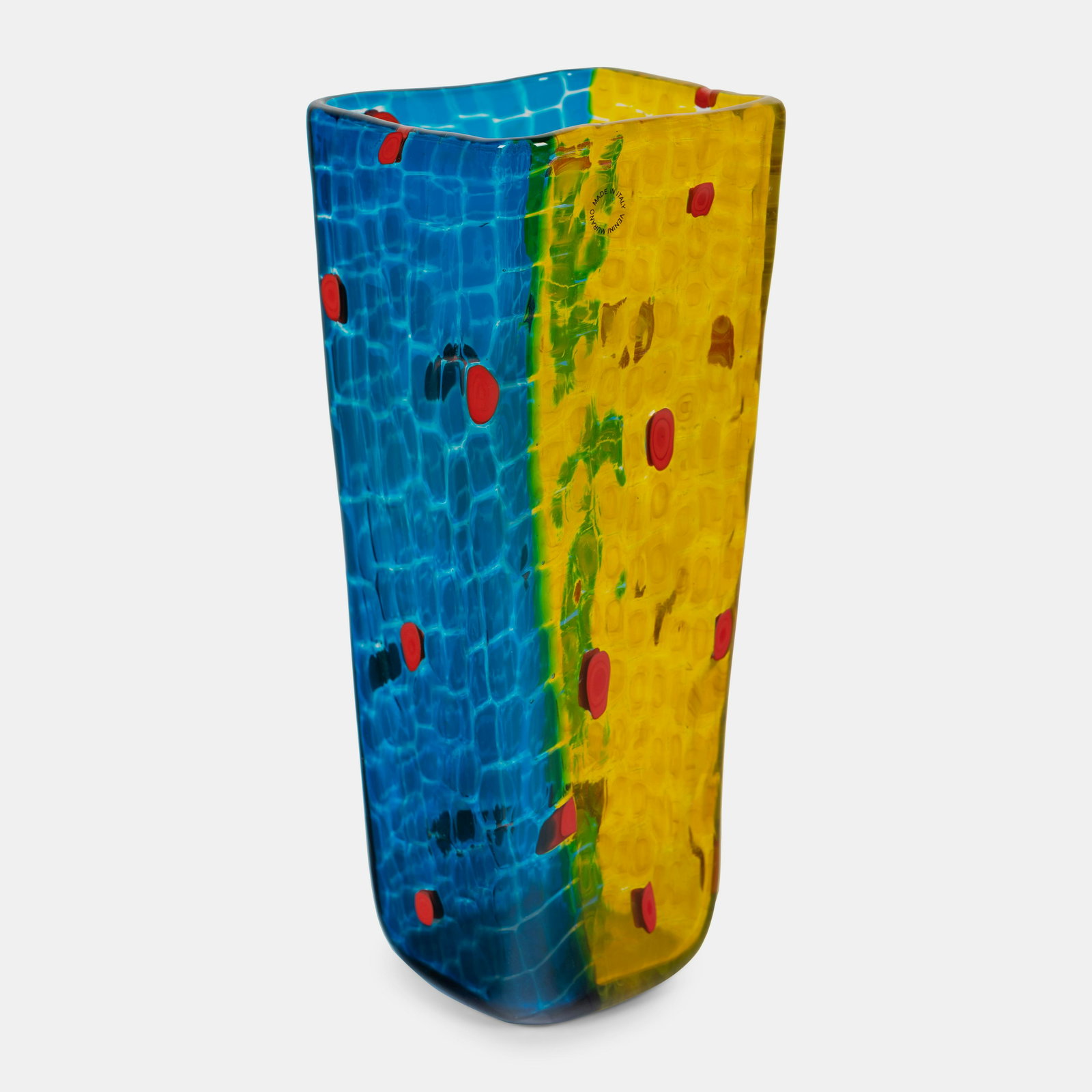 Gianni Versace  (Italian, 1946-1997) Frisage Vase, 1994 Venini Murano, Italy (1 of 6)