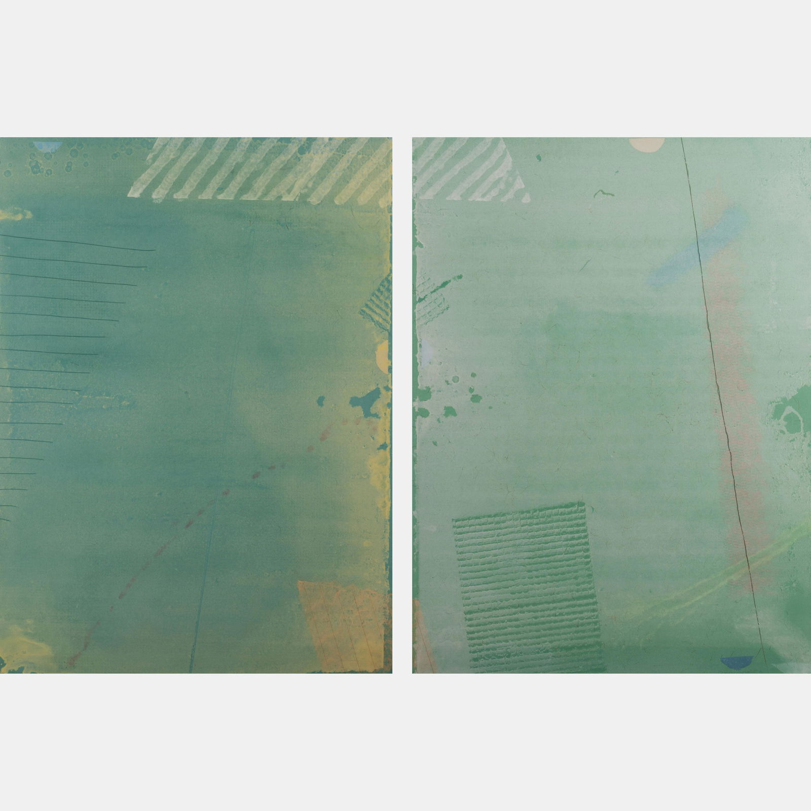 Bernie Vinzani (American, 20th century) Untitled diptych, 1991 (1 of 5)