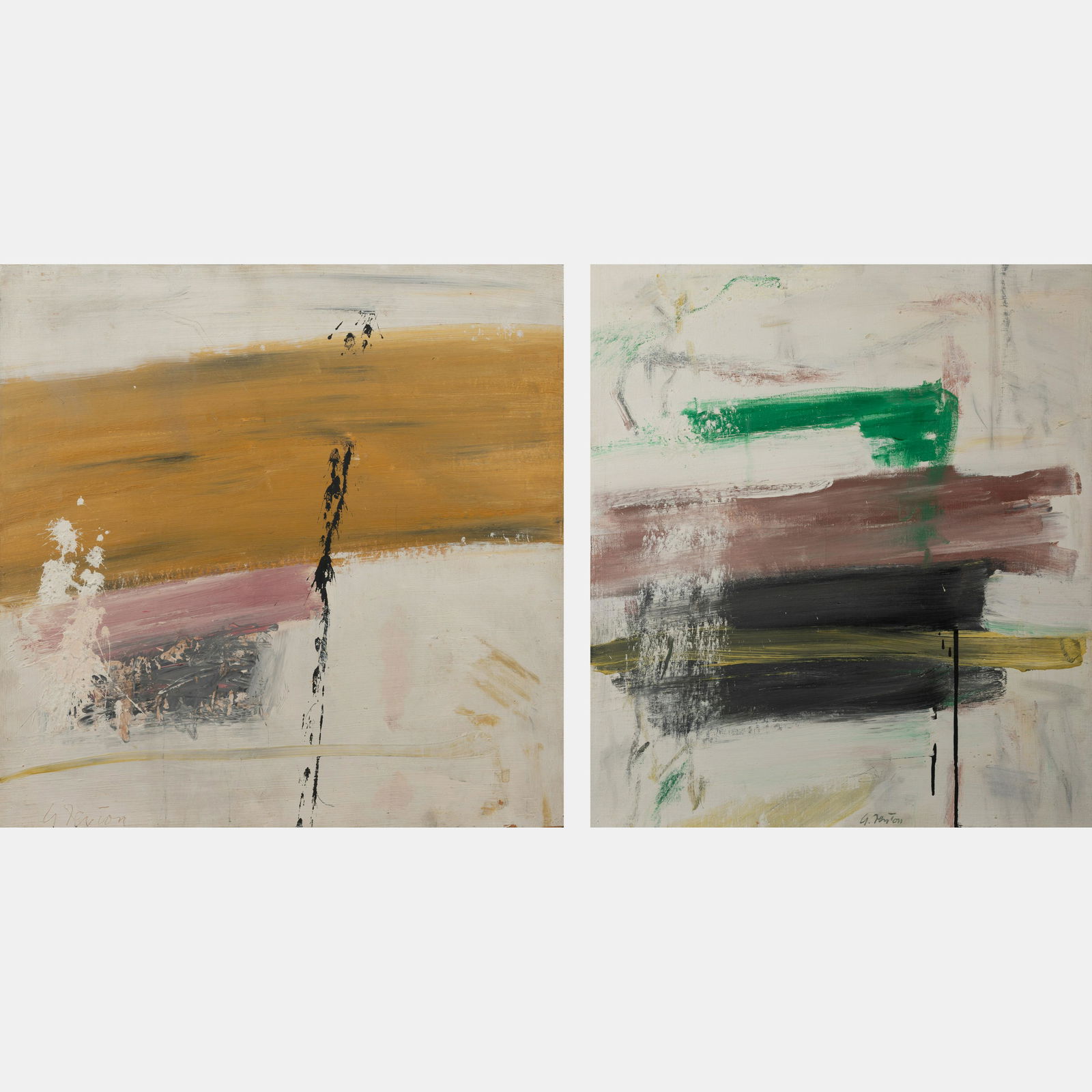 Alan Fenton (American, 1927-2000)  A Pair of Works, 1958 and 1962 (1 of 10)