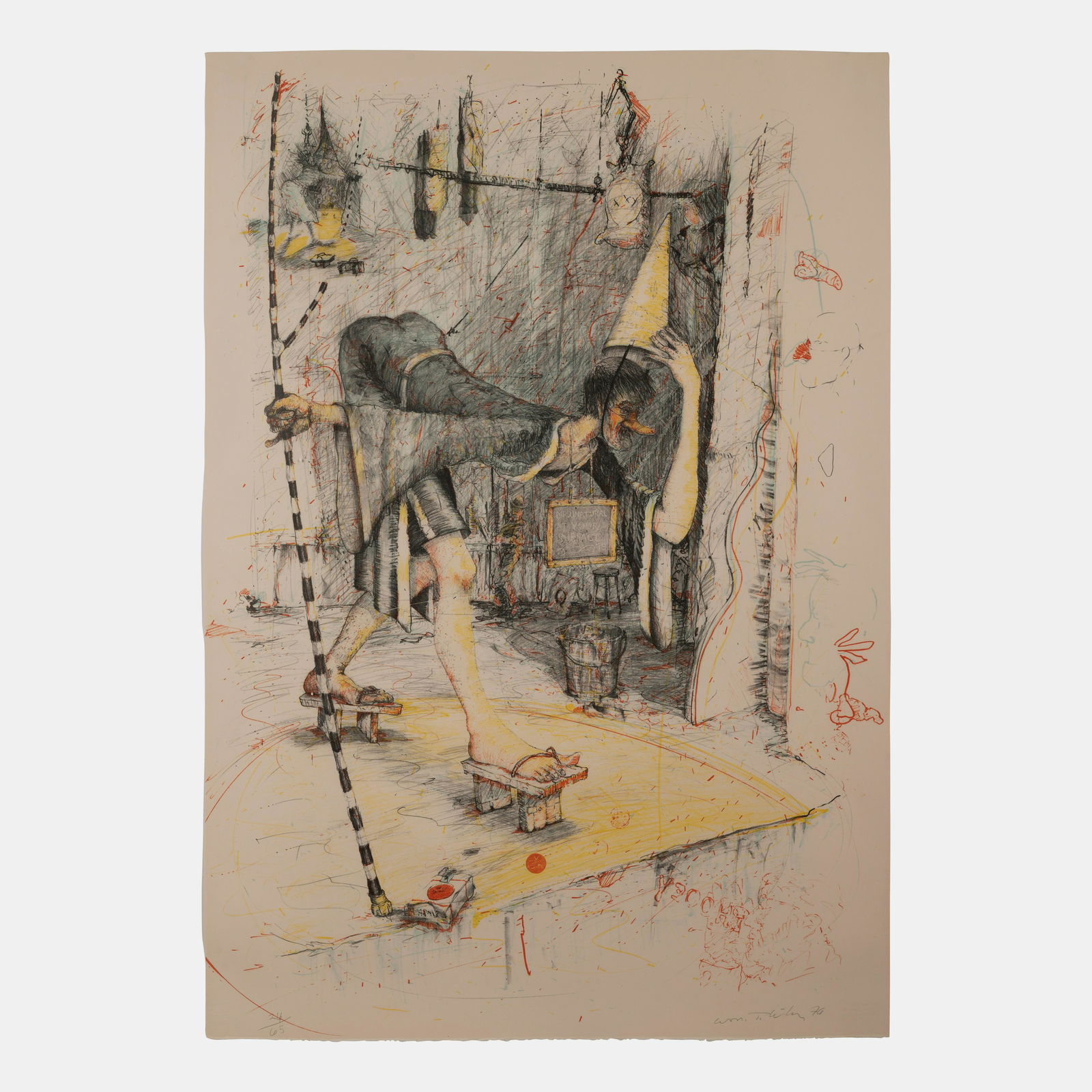 William T. Wiley  (American, 1937-2021) Mr. Unnatural At Your Surface, 1976 (1 of 7)