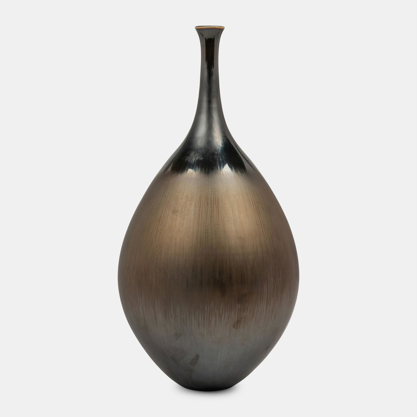 Hideaki Miyamura (Japanese/American, b. 1955) Vase with Silver Glaze (1 of 5)