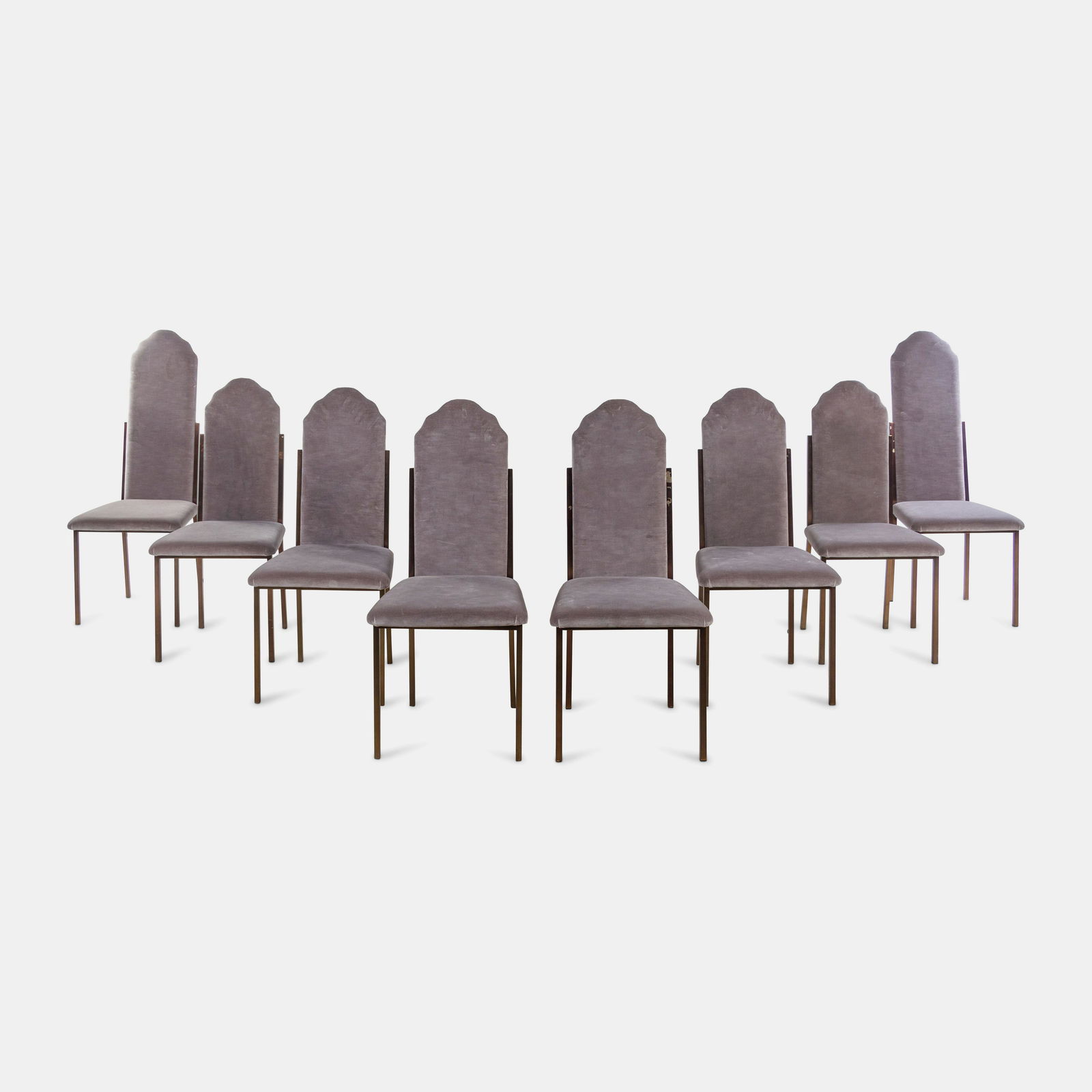 Alain Delon Mid 20th Century Set of Eight Dining Chairs (1 of 3)