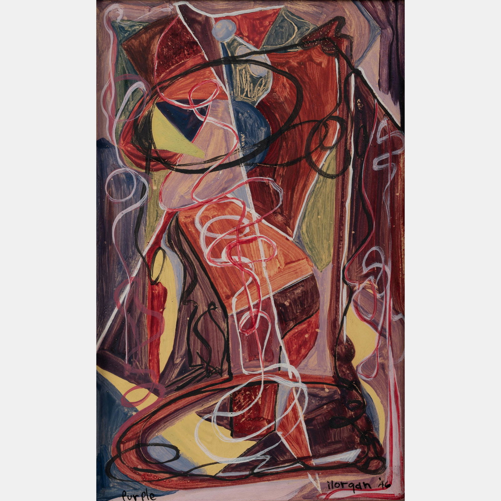 Randall Morgan (American, born after 1920) Noire, Spectra, Purple and Le Petite Rouge (four works), (1 of 14)