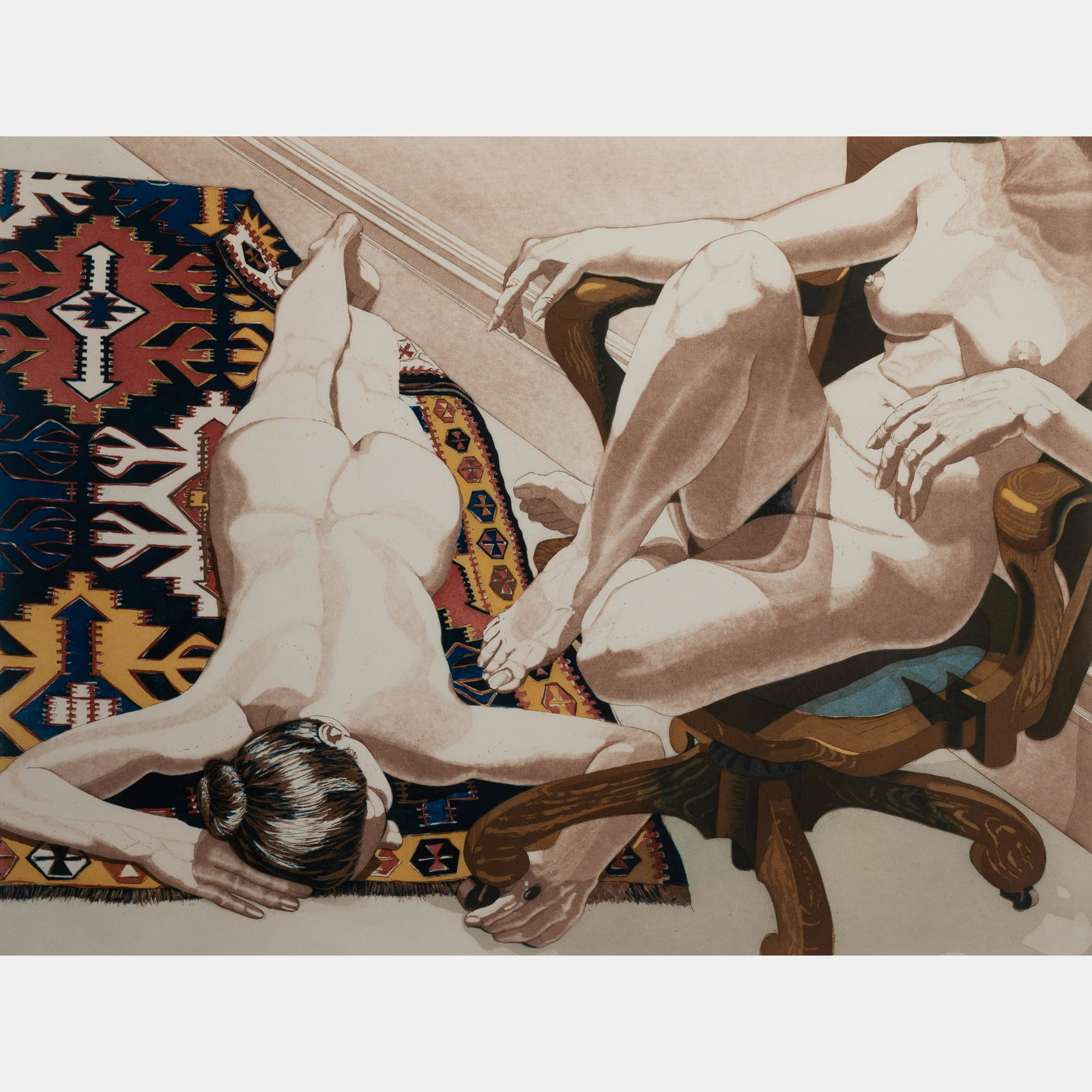 Phillip Pearlstein (American, b. 1924) Model in the Studio, 1976 (1 of 5)