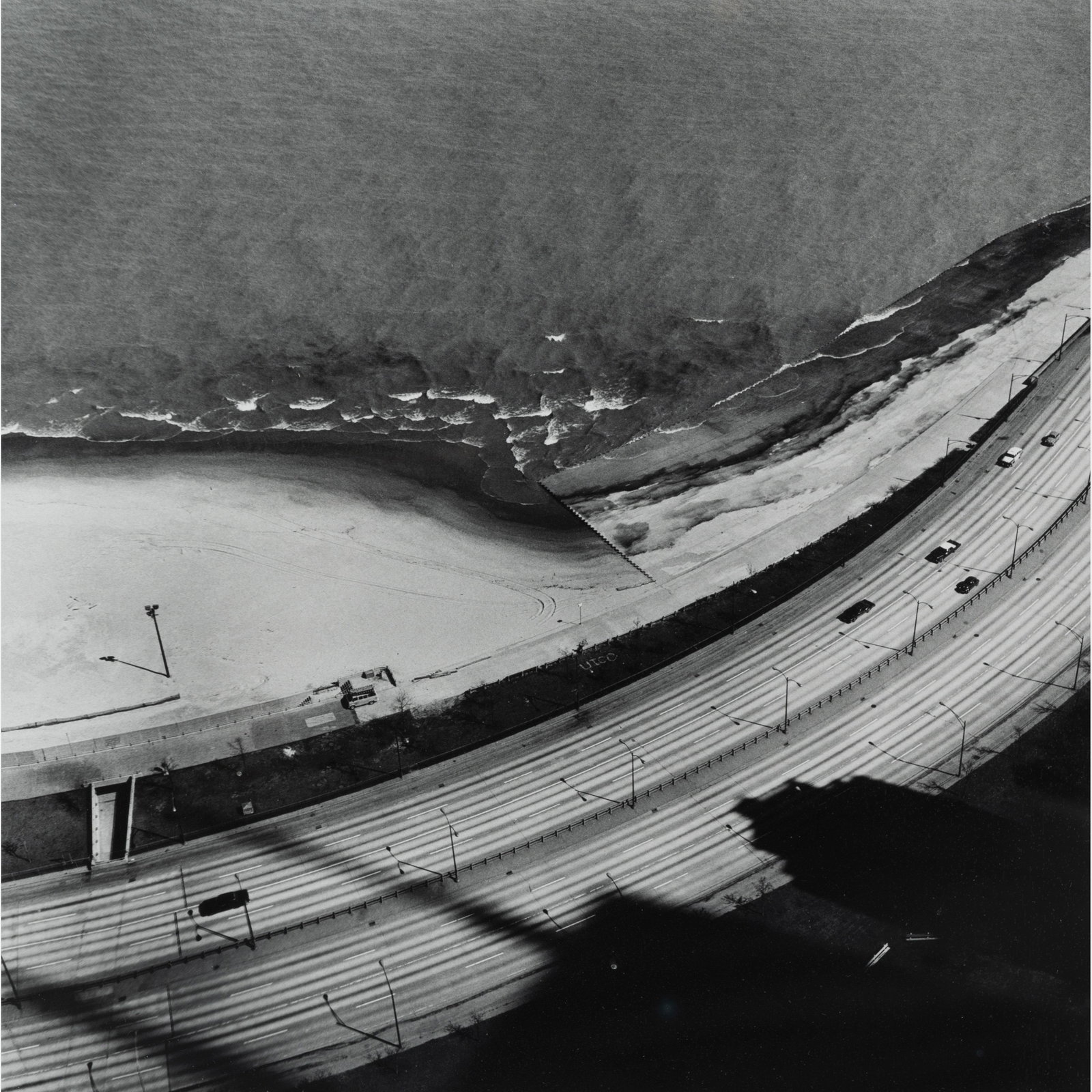 Luis Medina (Cuban/American, 1942-1985) View from 1000 Lake Shore Drive, 1974: Luis Medina (Cuban/American, 1942-1985) View from 1000 Lake Shore Drive, 1974 gelatin silver print 10 x 10 inches.