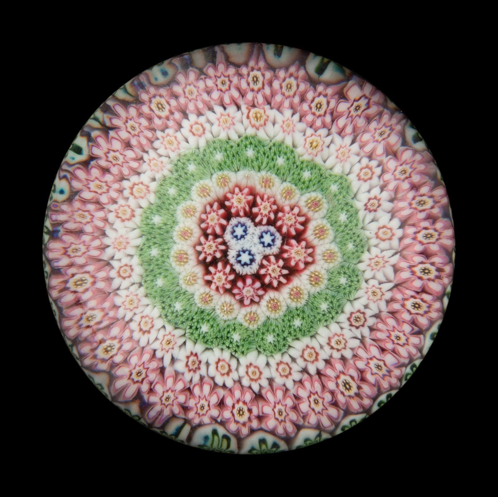 A Concentric Millefiori Glass Paperweight (1 of 2)