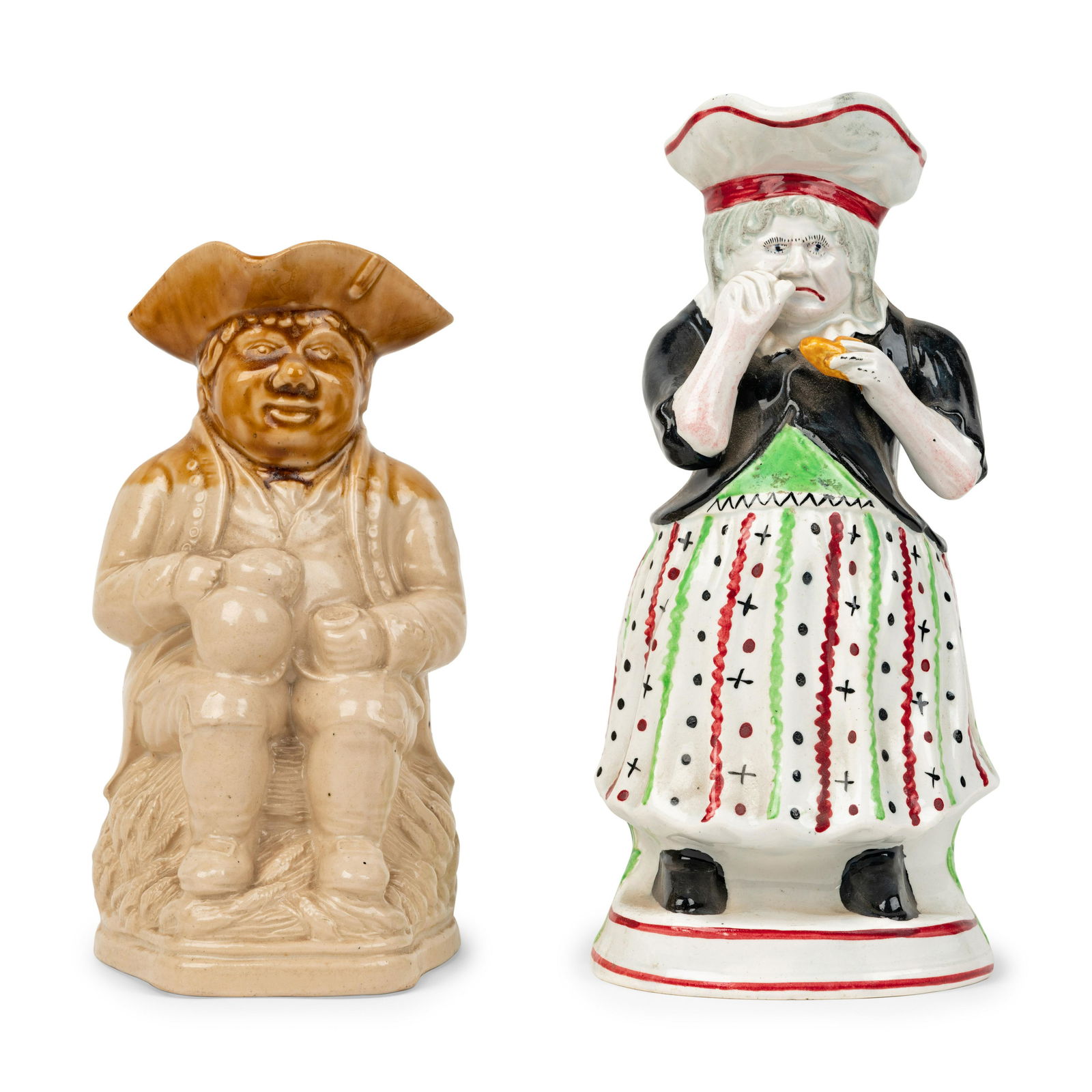 A "Scottish Farmer" Toby Jug and a "Lady Snuff Taker" Toby Jug (1 of 7)