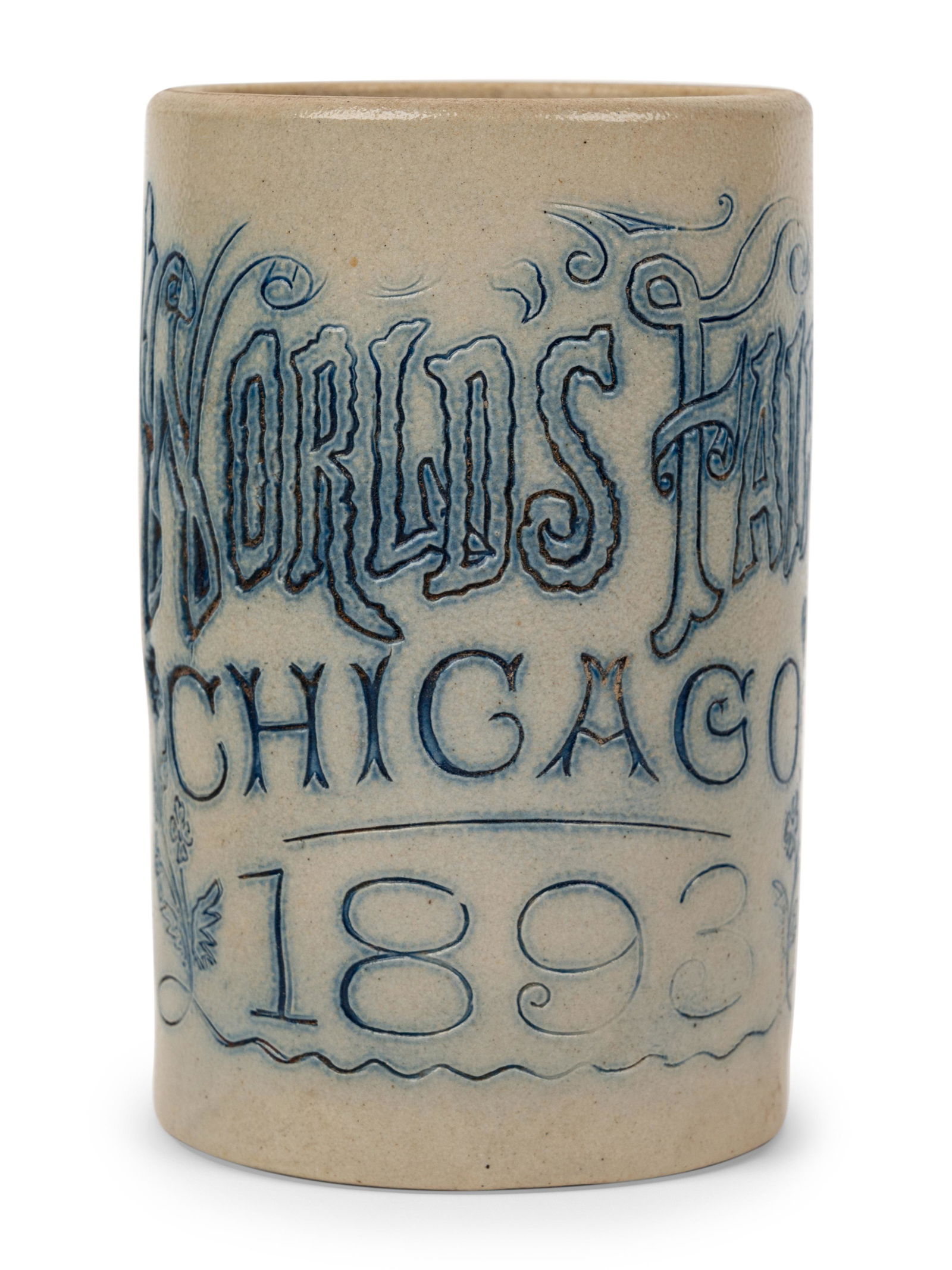 A 'Chicago World's Fair 1893' Stoneware Mug (1 of 4)