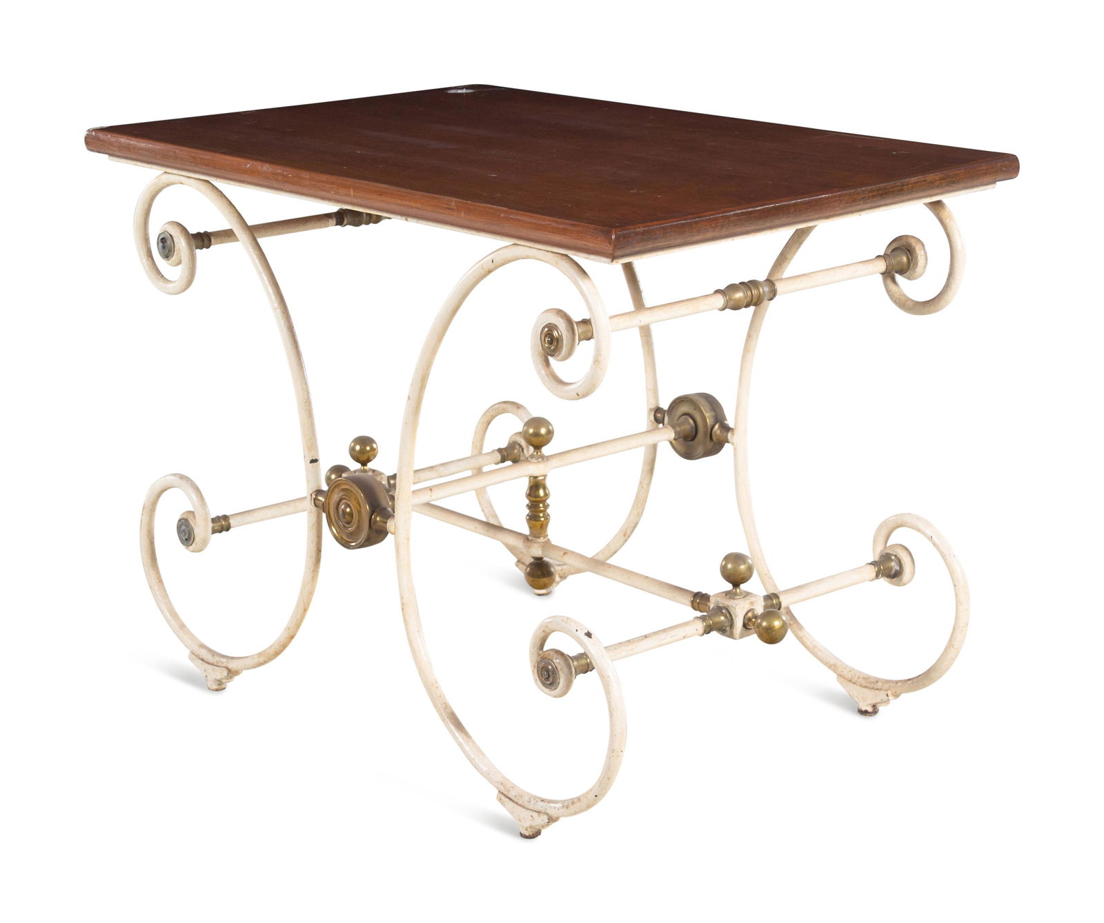 A Painted Metal Baker's Table (1 of 3)