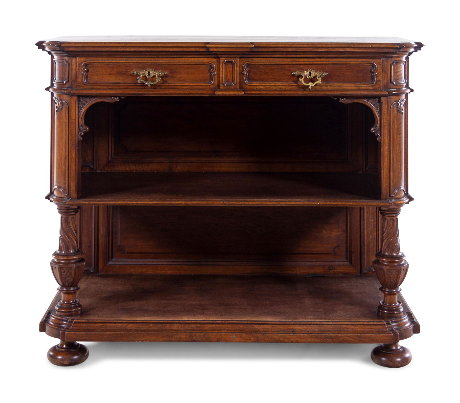 A Continental Carved Walnut Sideboard (1 of 3)