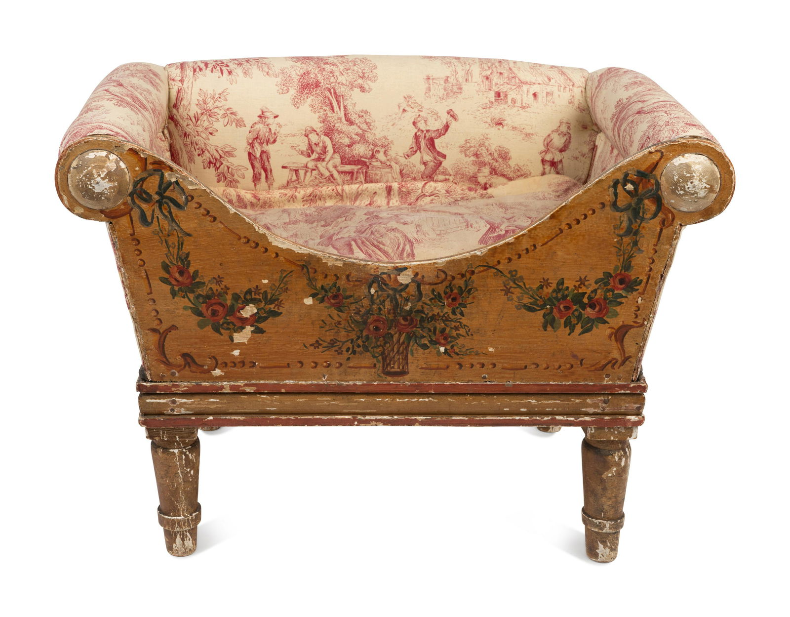 A Continental Painted and Gilt Pet Bed (1 of 5)