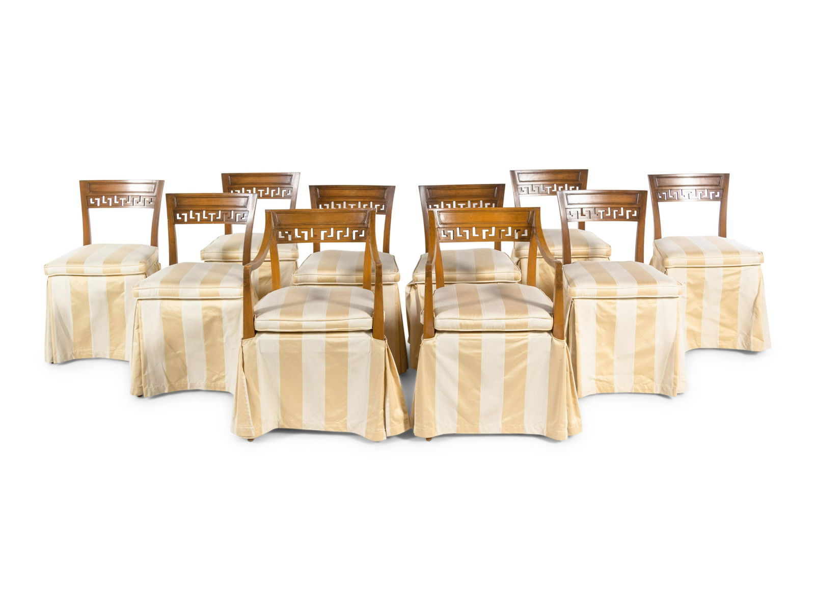 A Set of Ten Neoclassical Style Dining Chairs (1 of 4)