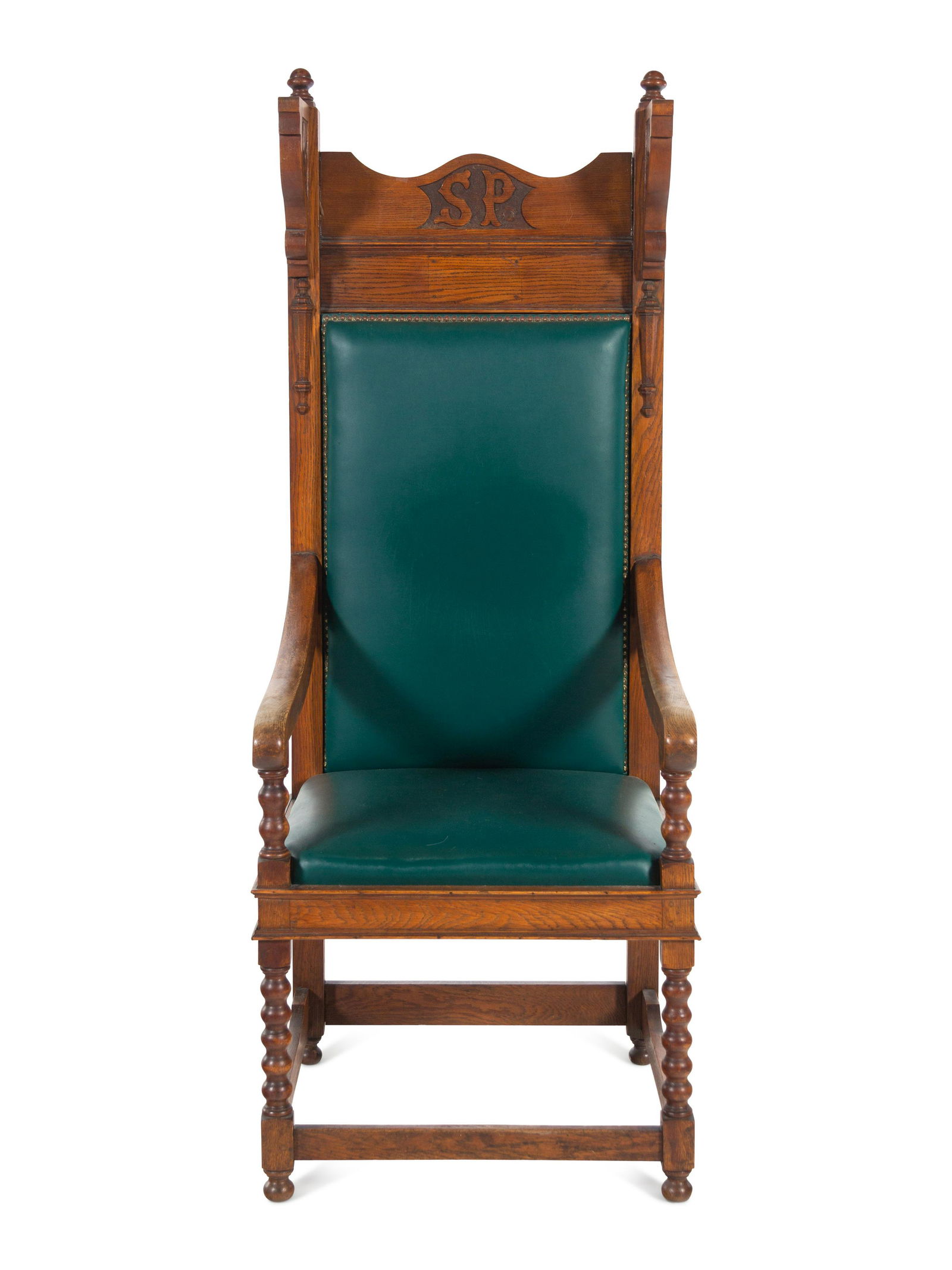 A Jacobean Style Carved Oak Armchair (1 of 4)