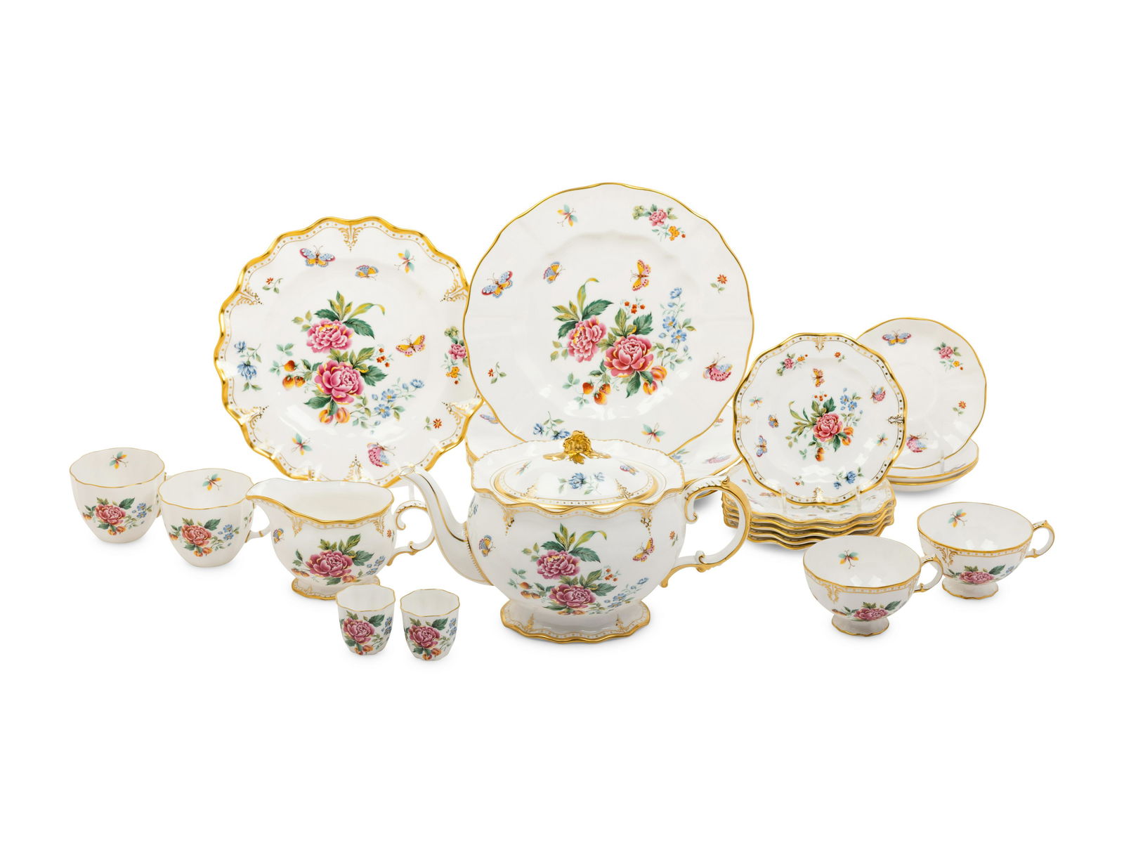 A Royal Crown Derby Porcelain Derby Days Dinner Service (1 of 6)