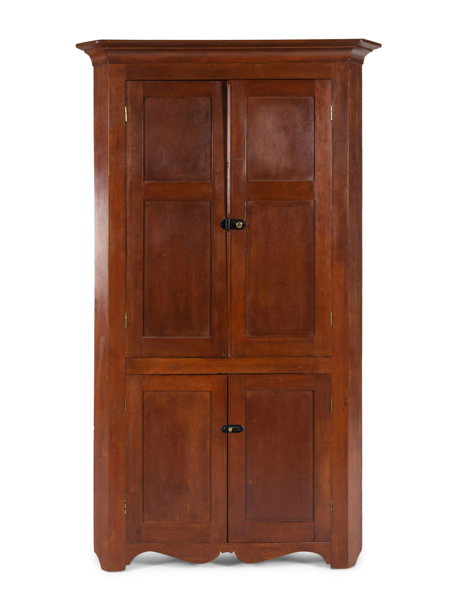 A Federal Style Cherrywood Corner Cabinet   (1 of 2)