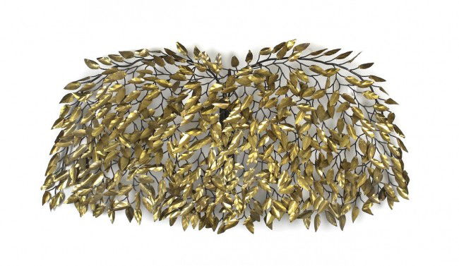 Curtis Jere (Co.), (American, 20th Century), Untitled: Curtis Jere (Co.) (American, 20th Century) Untitled brass and iron signed Height: 25 1/2 inches.