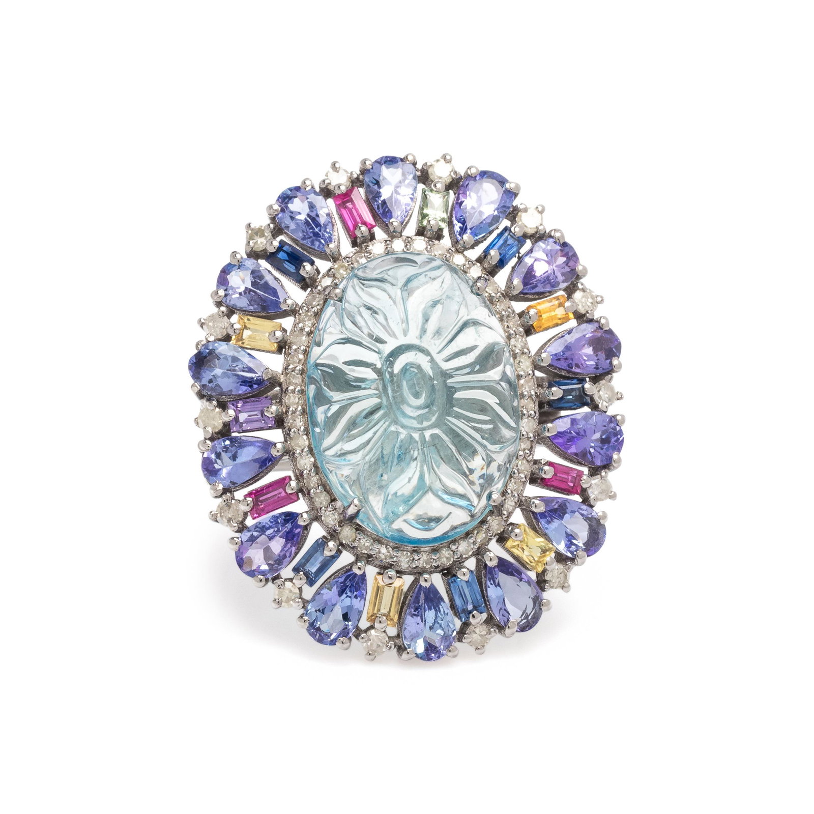 MULTIGEM AND DIAMOND RING (1 of 3)