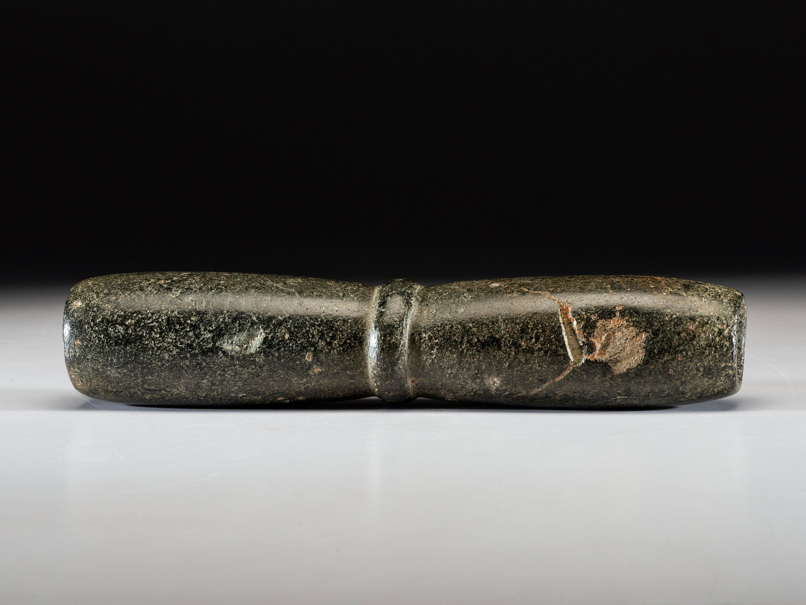 A Steatite Biconical Tube Pipe (1 of 7)