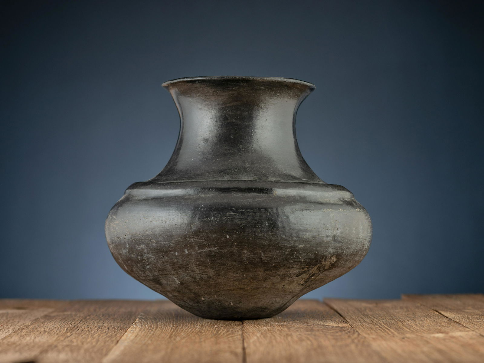 Ohkay Owingeh Blackware Pottery Jar (1 of 5)