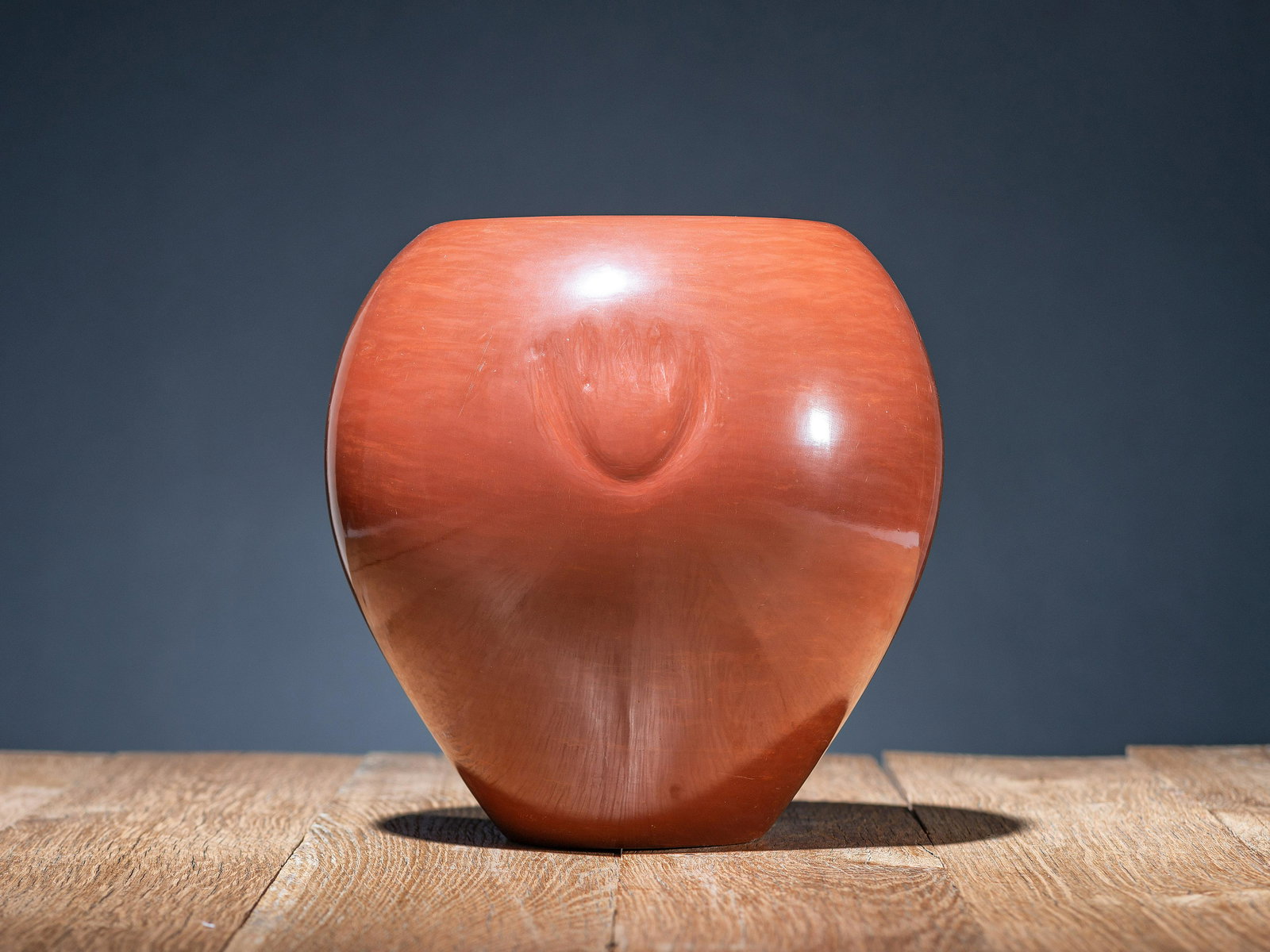 Margaret Tafoya (Santa Clara, 1904-2001) Redware Pottery Jar, with Bear Paws (1 of 5)