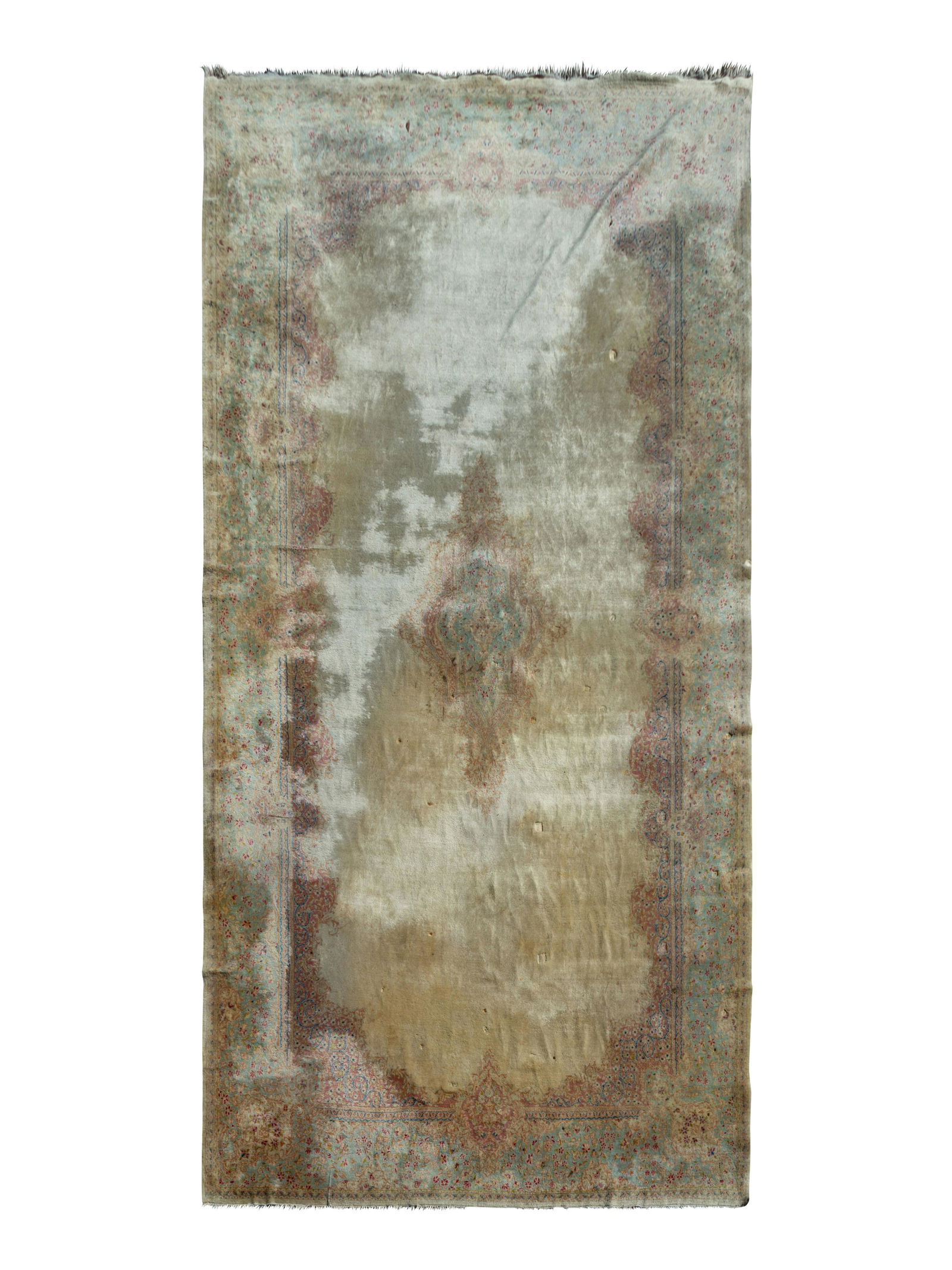 A Kerman Wool Rug Approximately 23 feet 5 inches x 12 feet 2 inches. (1 of 3)