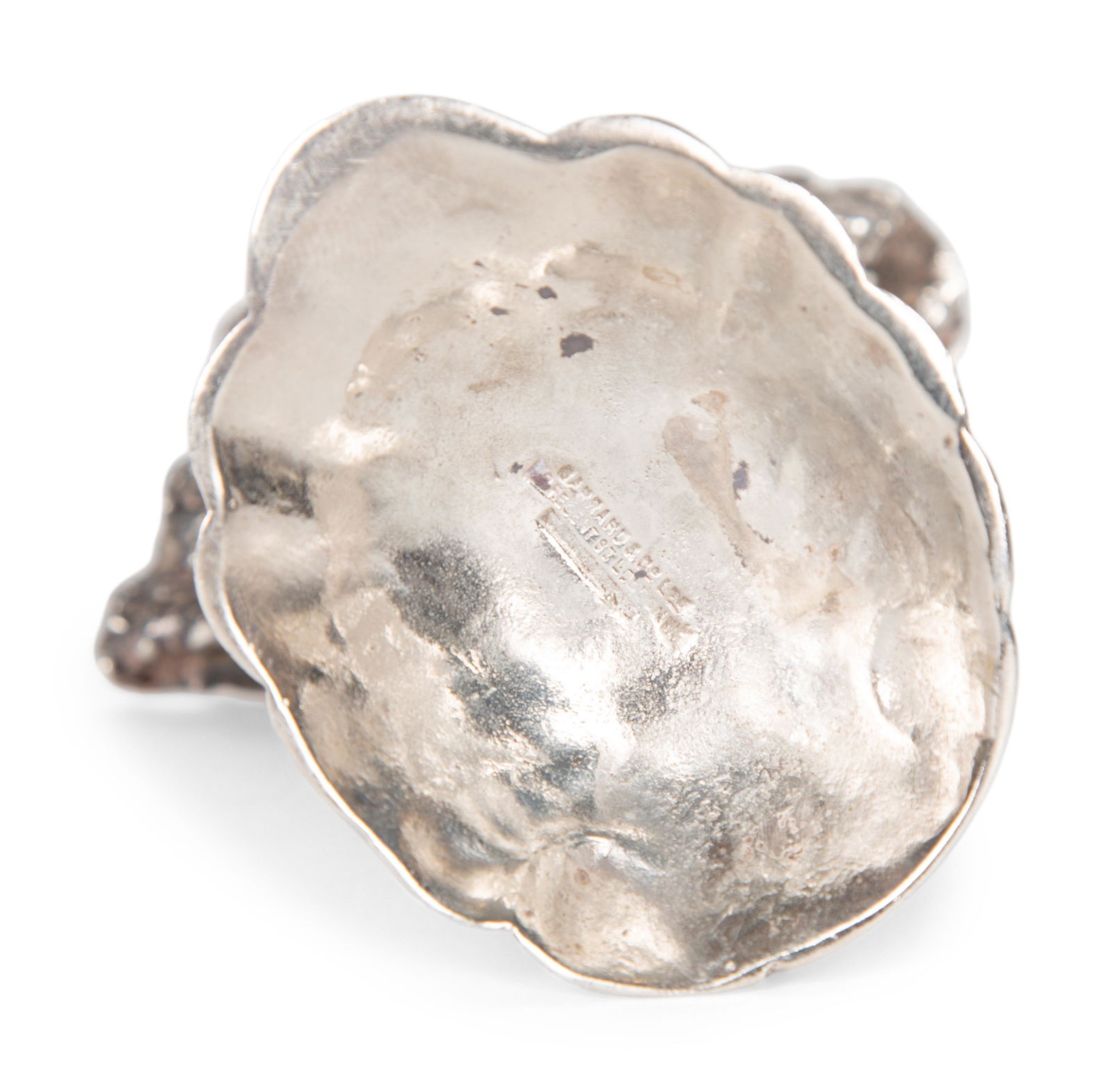 A Garrard & Co Silvered Figural Standing Salt and an Asprey Silver Bonnie Doon Commemorative Ashtray (1 of 7)