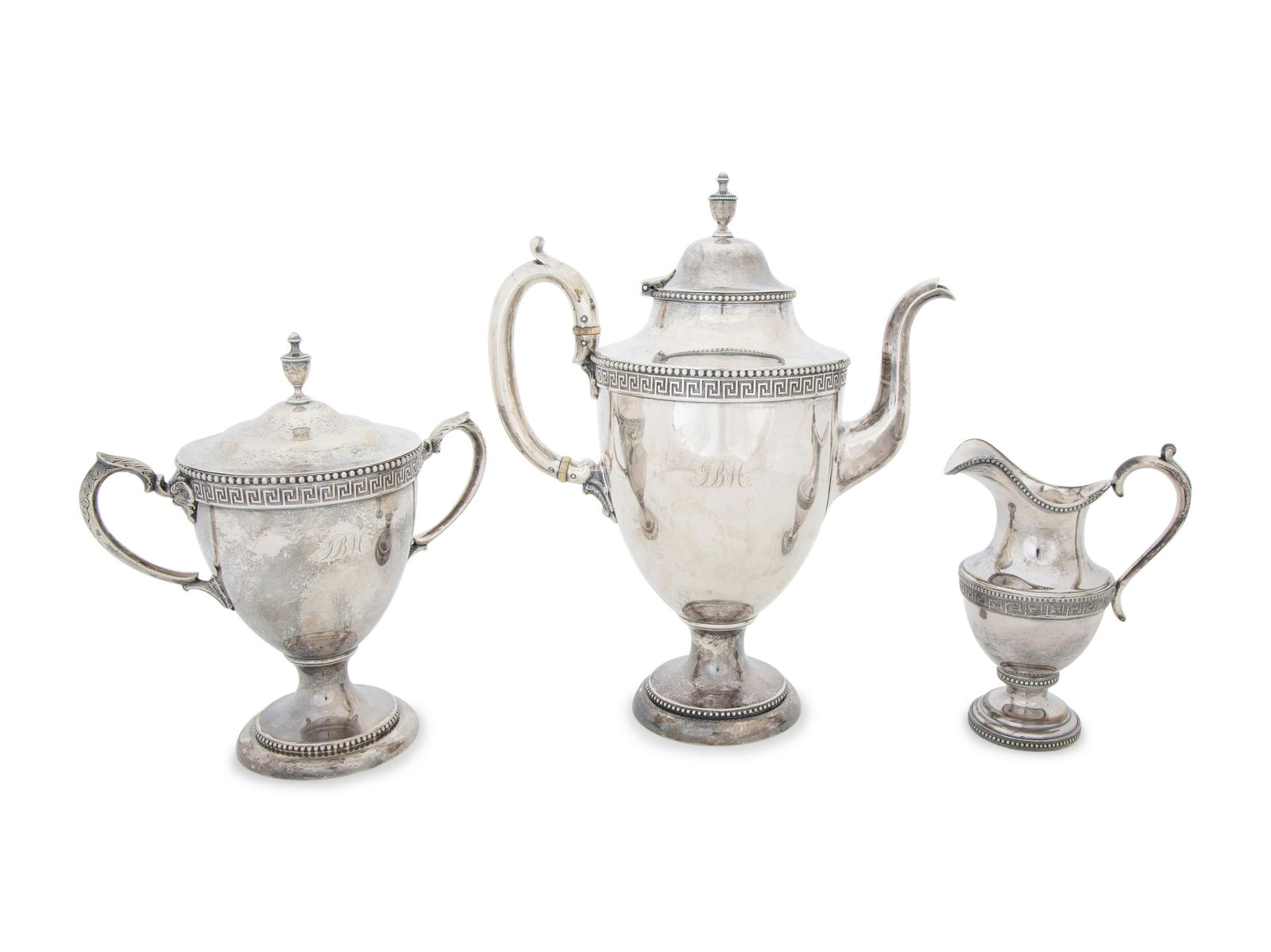 An American Coin Silver Teapot and Covered Sugar (1 of 5)