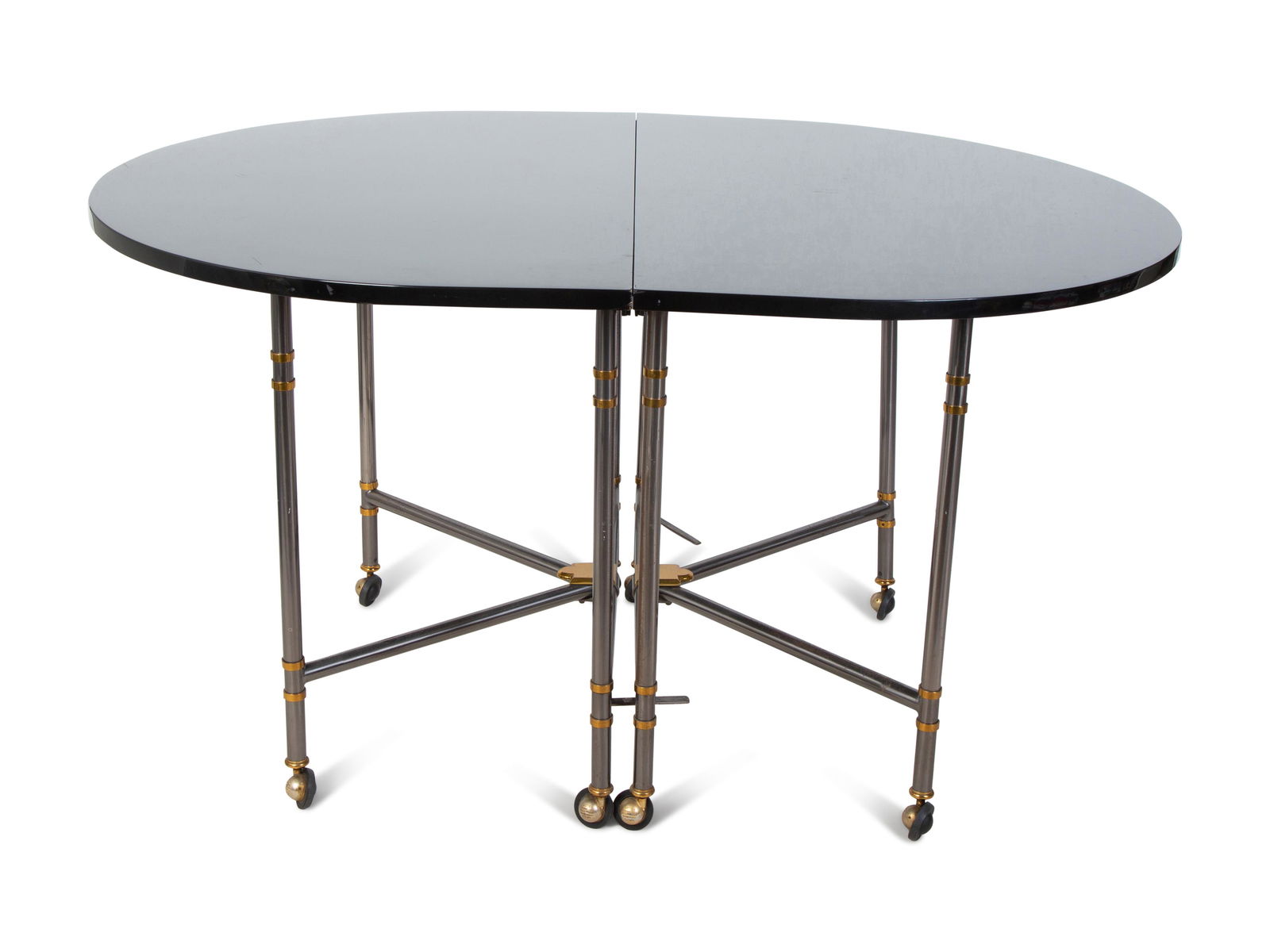 A Maison Jansen Royale Folding Dining Table Height 29 3/4 x width 55 1/4 x depth 39 1/2 inches. (1 of 1)