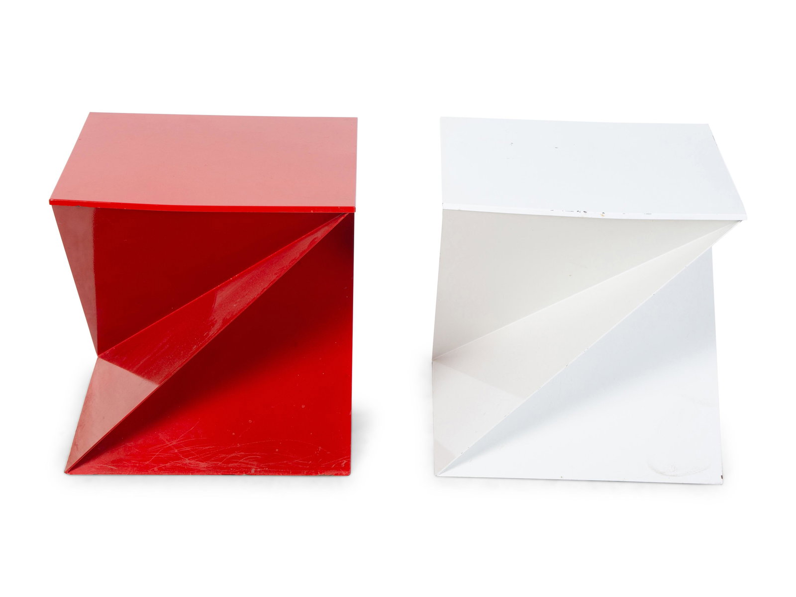 A Modern Monumental Ceramic Base Table Lamp Height overall, 35  inches. (1 of 3)