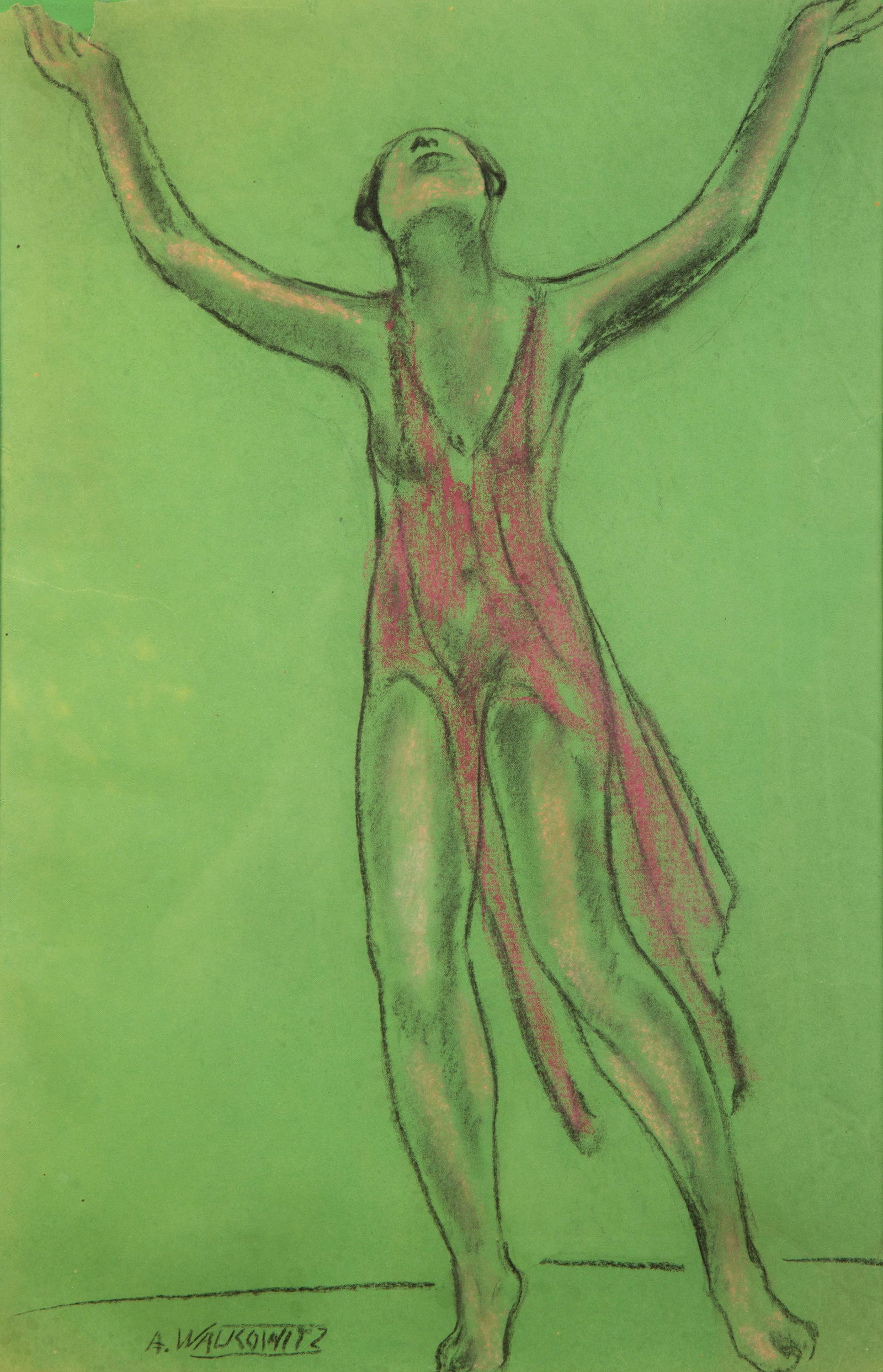 Abraham Walkowitz (AMERICAN, 1878-1965) Isadora Duncan (1 of 4)