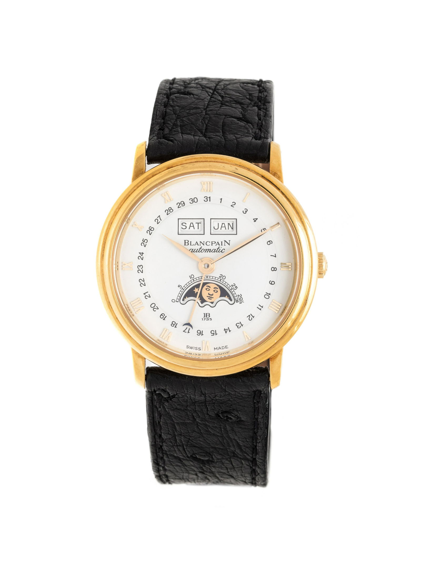 BLANCPAIN, 18K YELLOW GOLD TRIPLE DATE MOON PHASE WRISTWATCH (1 of 2)